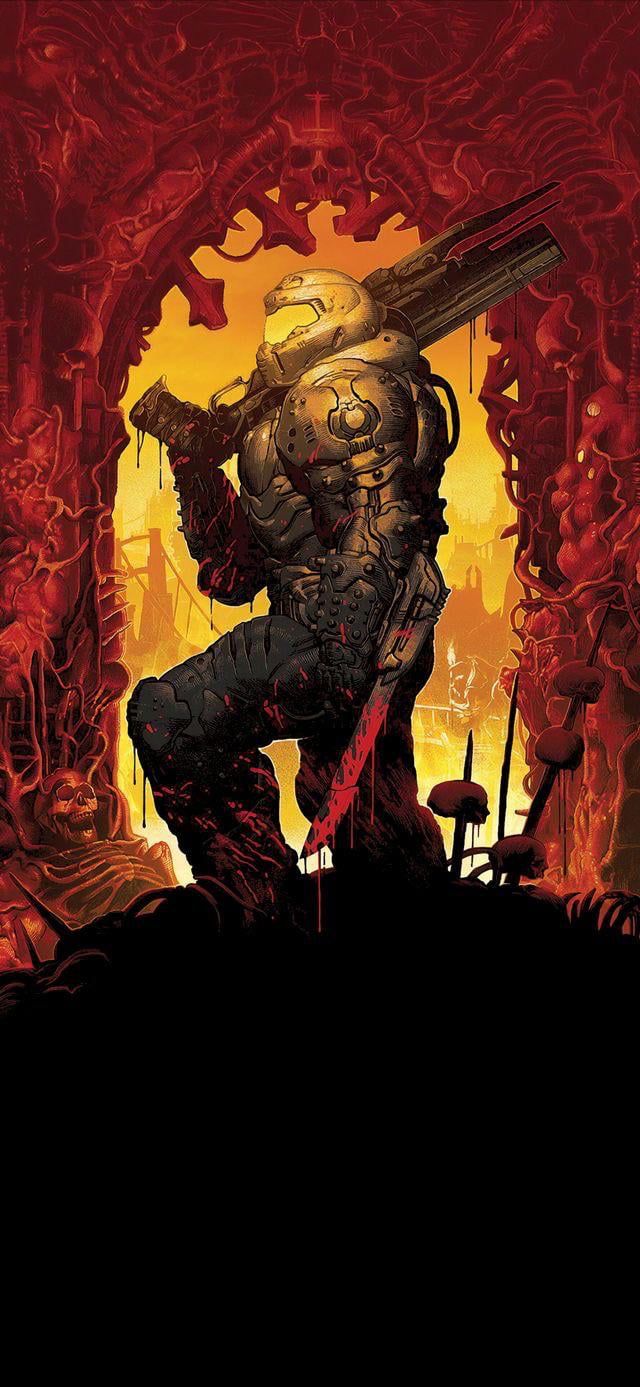 640x1387  FFO Doom - Обои | Демоны Doom, Видеоигра Doom, Игра Doom