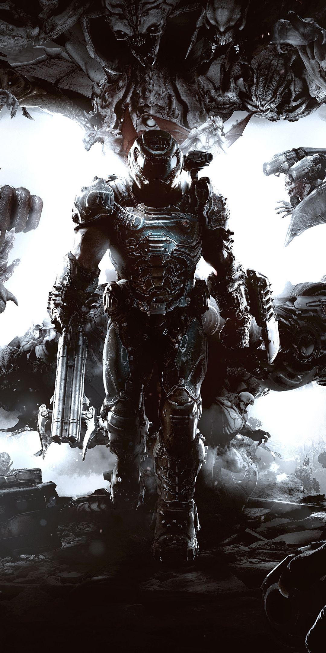 1080x2160  Тьма, Doom, 2016, видеоигра, 1080x2160 обои | Видеоигра Doom, игра Doom, Doom