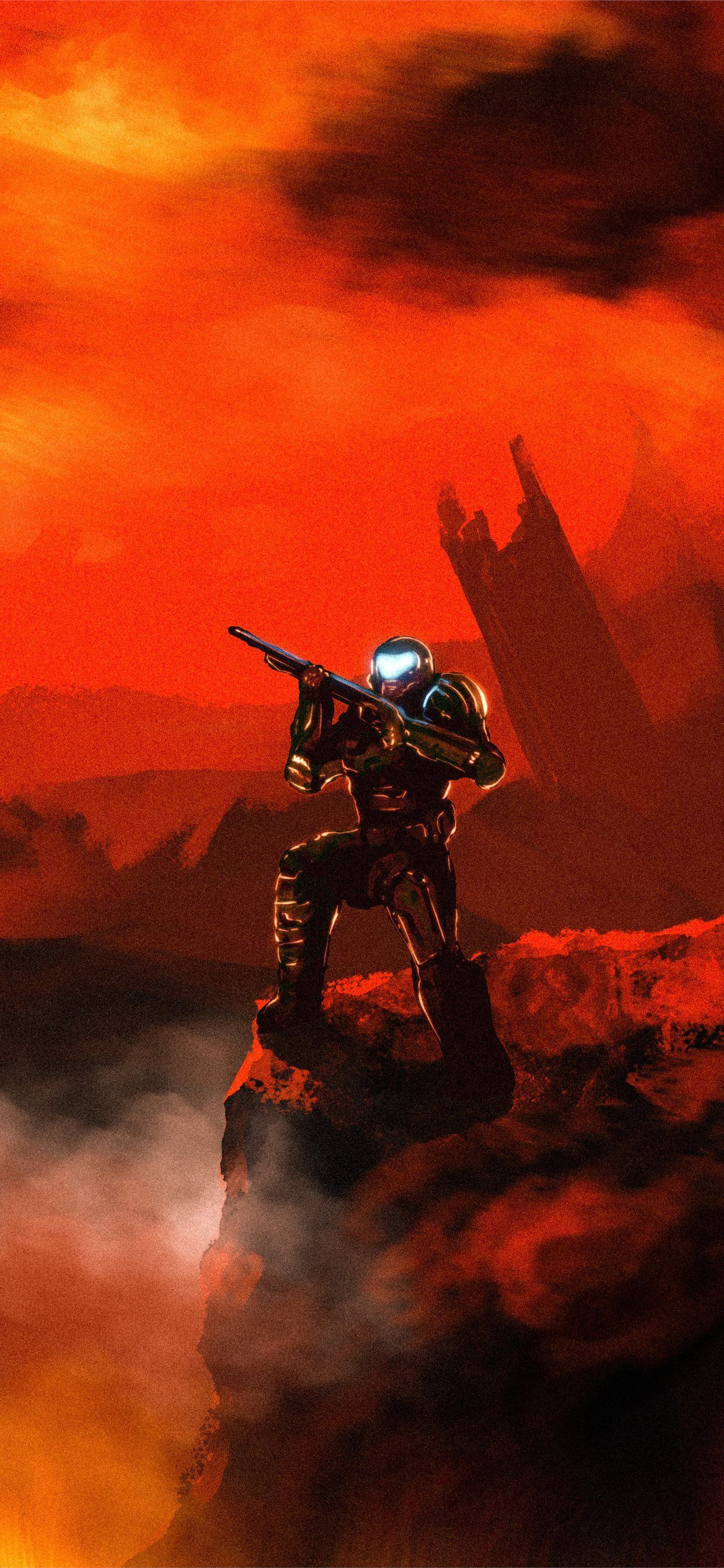 1242x2688  Doom Slayer iPhone Обои — Обои Пещера