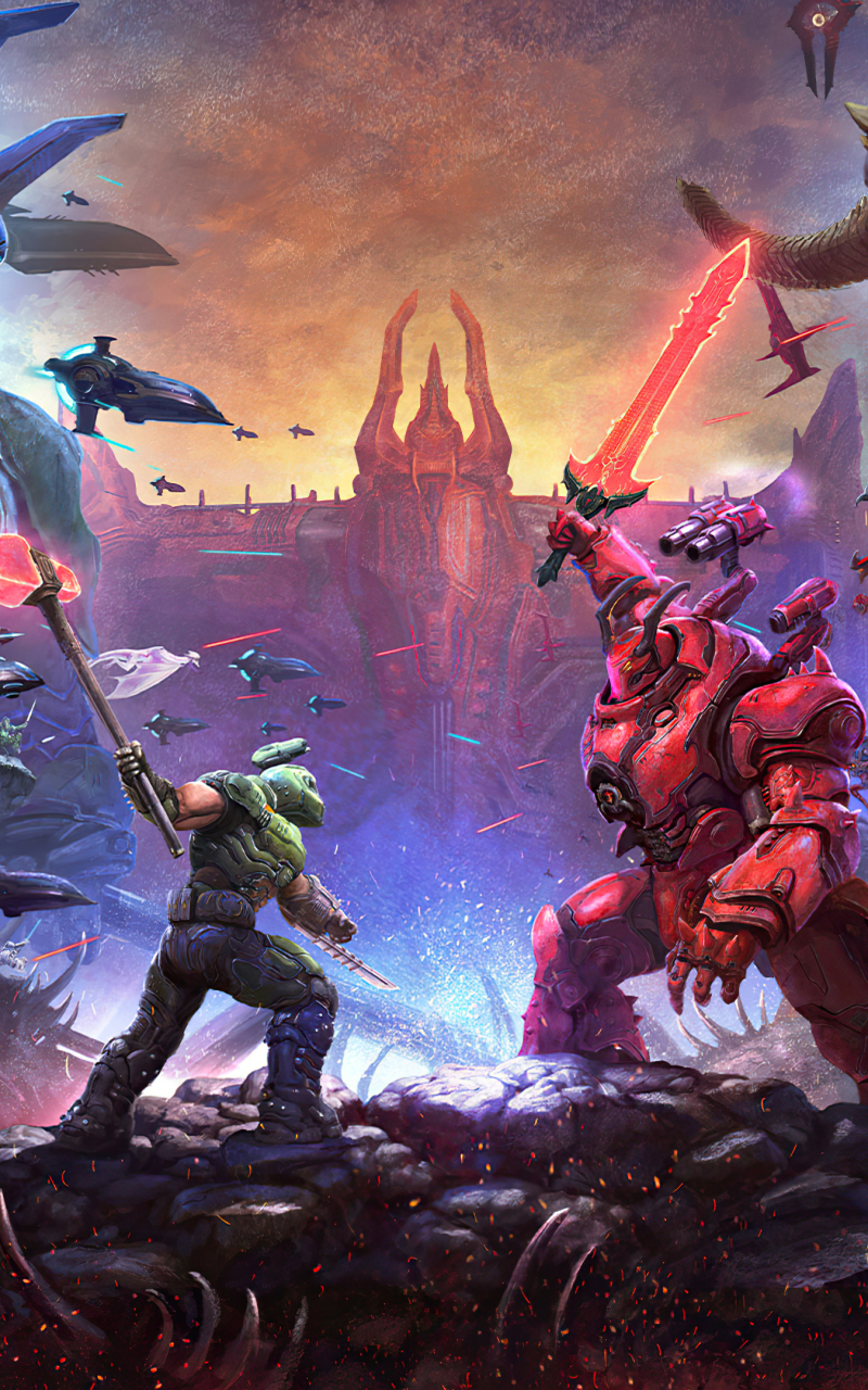 800x1280  Обои для телефона DOOM Eternal