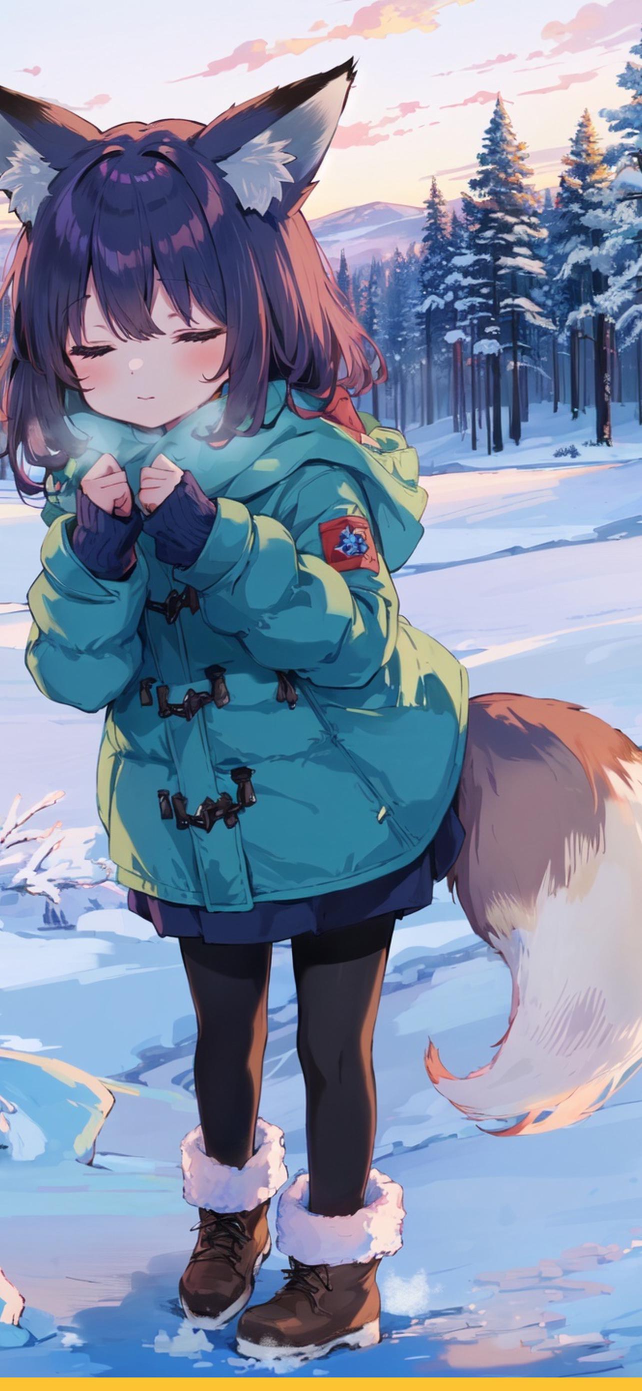 1284x2778  Аниме зима обои на телефон [38+ изображений]