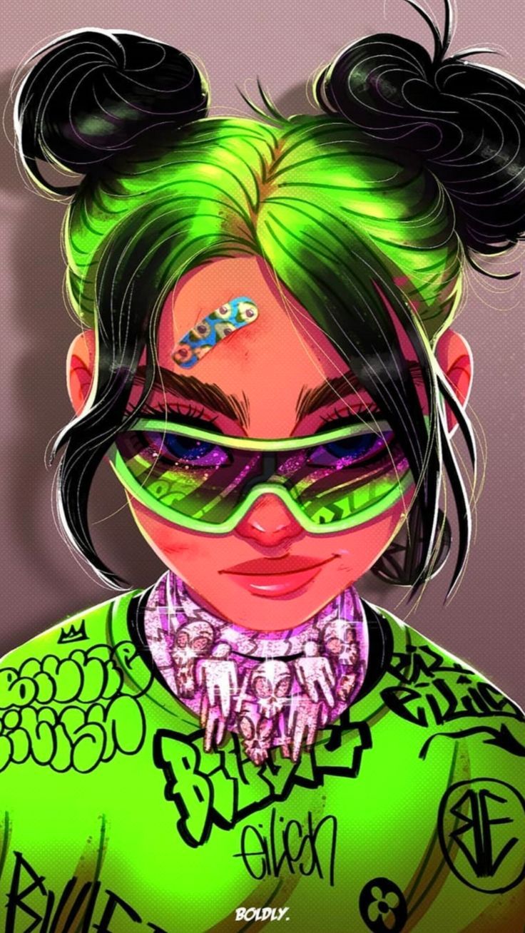 736x1308  Пин на доске Арты с Билли Айлиш (Art Billie Eilish)