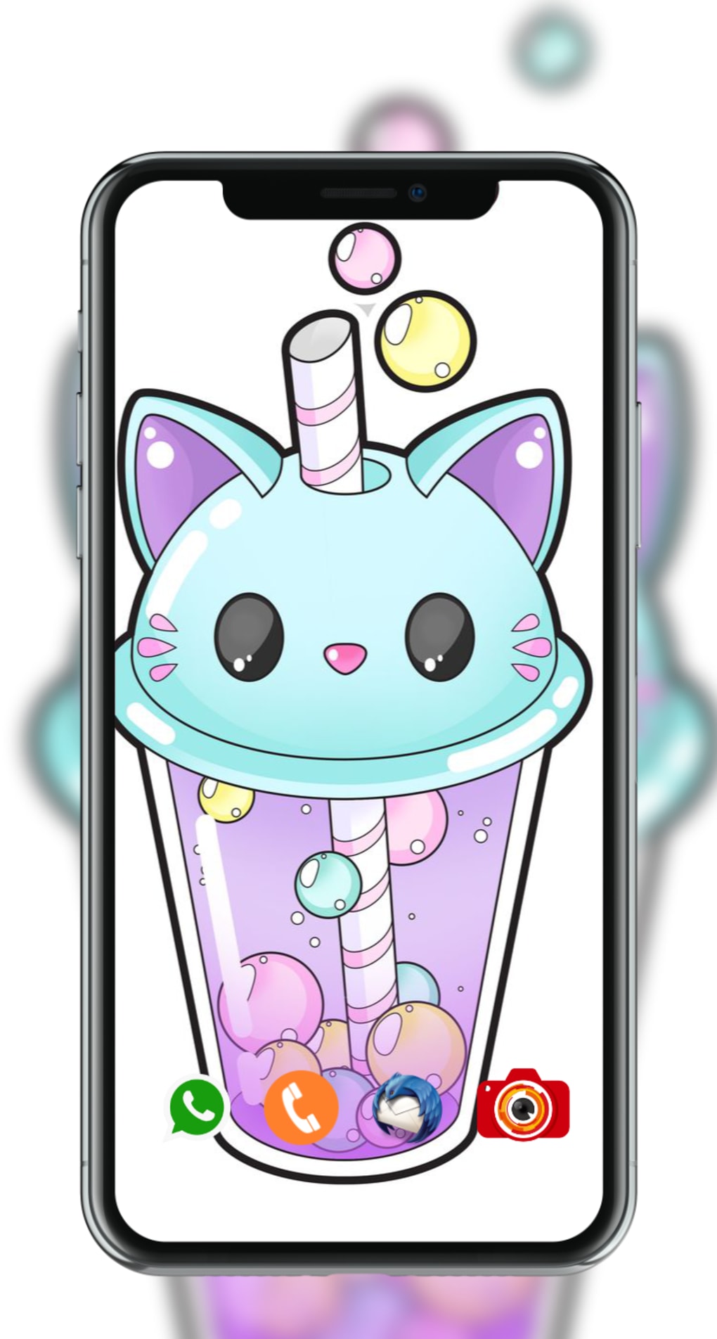 1020x1904  Kawaii Bubble Tea Wallpaper для Android — Скачать