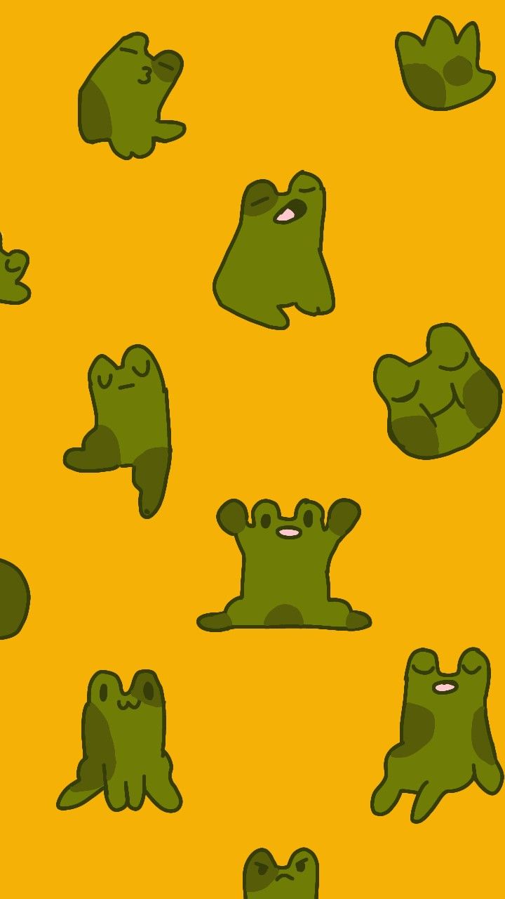 720x1280  Обои для телефона | Ретро обои, Рисунки лягушек, Легкие рисунки