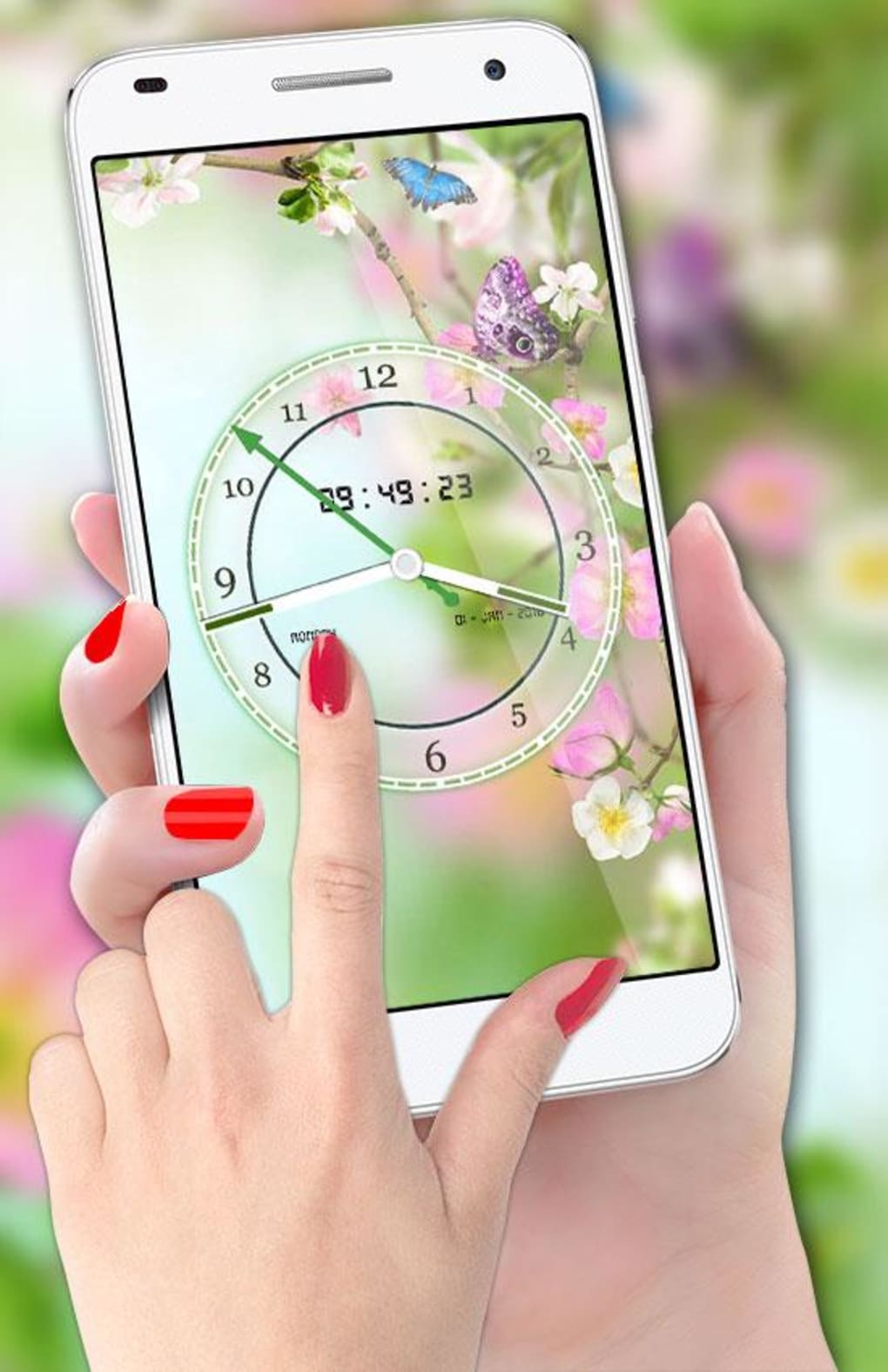 1020x1576  Flower Clock Live Wallpaper 2019: Luxury Watch 3D для Android — Скачать