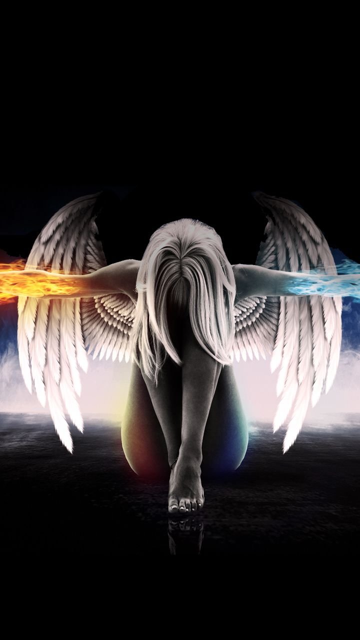 720x1280  Обои крылья ангела - 59 фото