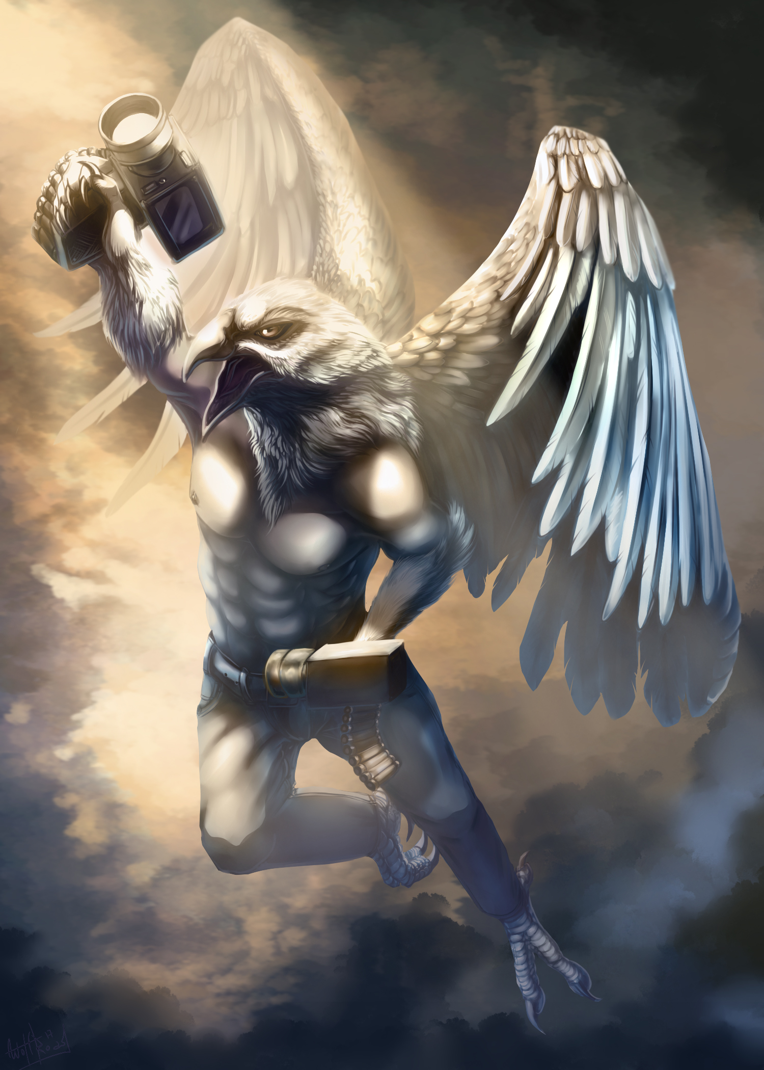 1500x2100  Картинка Крылья Фантастика Сверхъестественные существа