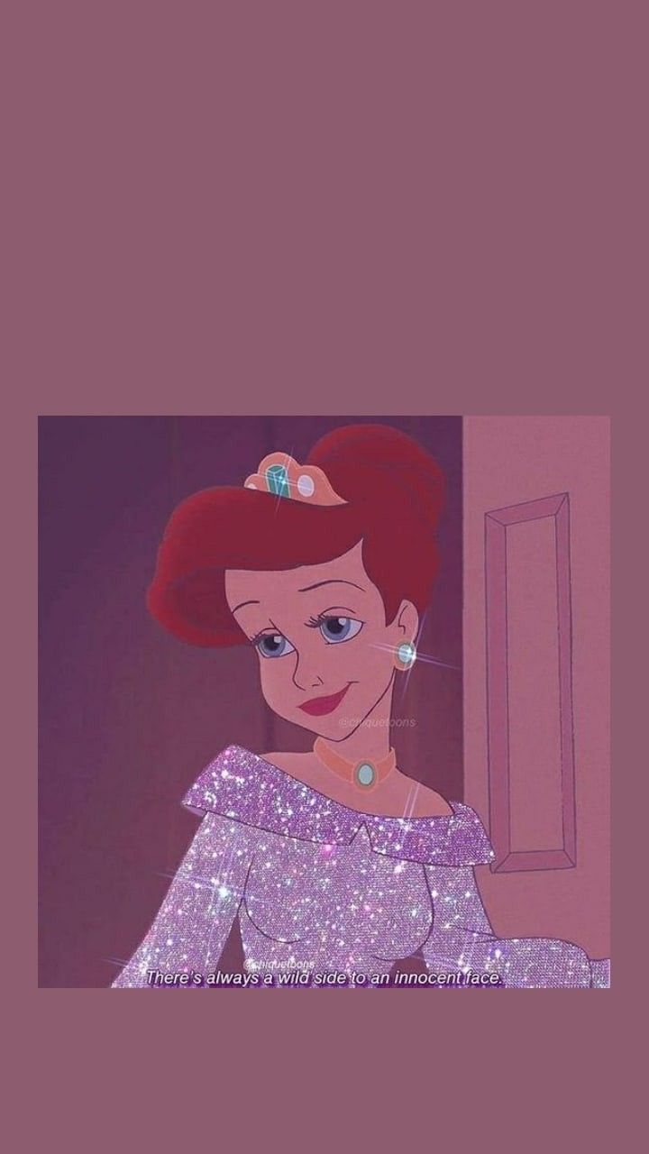 720x1280  Обои принцесса Ариэль. | Instagram cartoon, Disney princess art, Disney  aesthetic