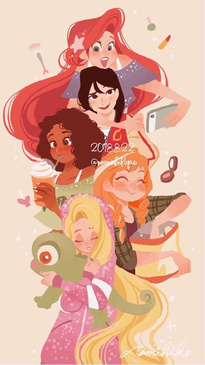 720x1280  Обои на телефон современные принцессы - 60 фото