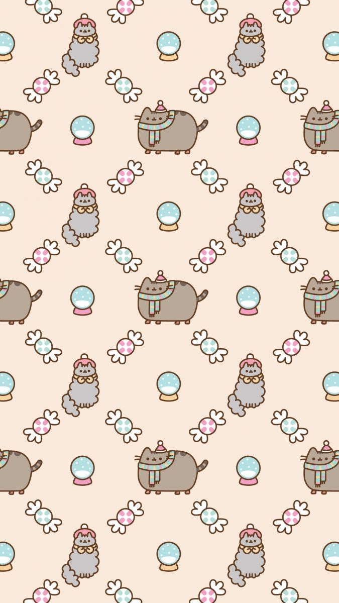 675x1200  Новогодние обои с котом Пушином на телефон | Fondos de pantalla de gatos,  Pusheen navidad, Fondos de pantalla de invierno