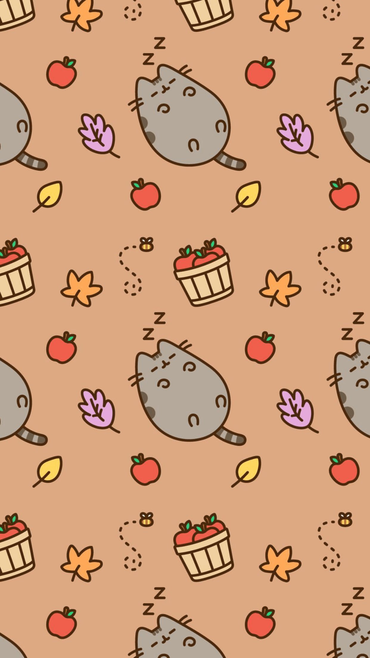1242x2208  Autumn Pusheen Wallpapers - Wallpaper Cave