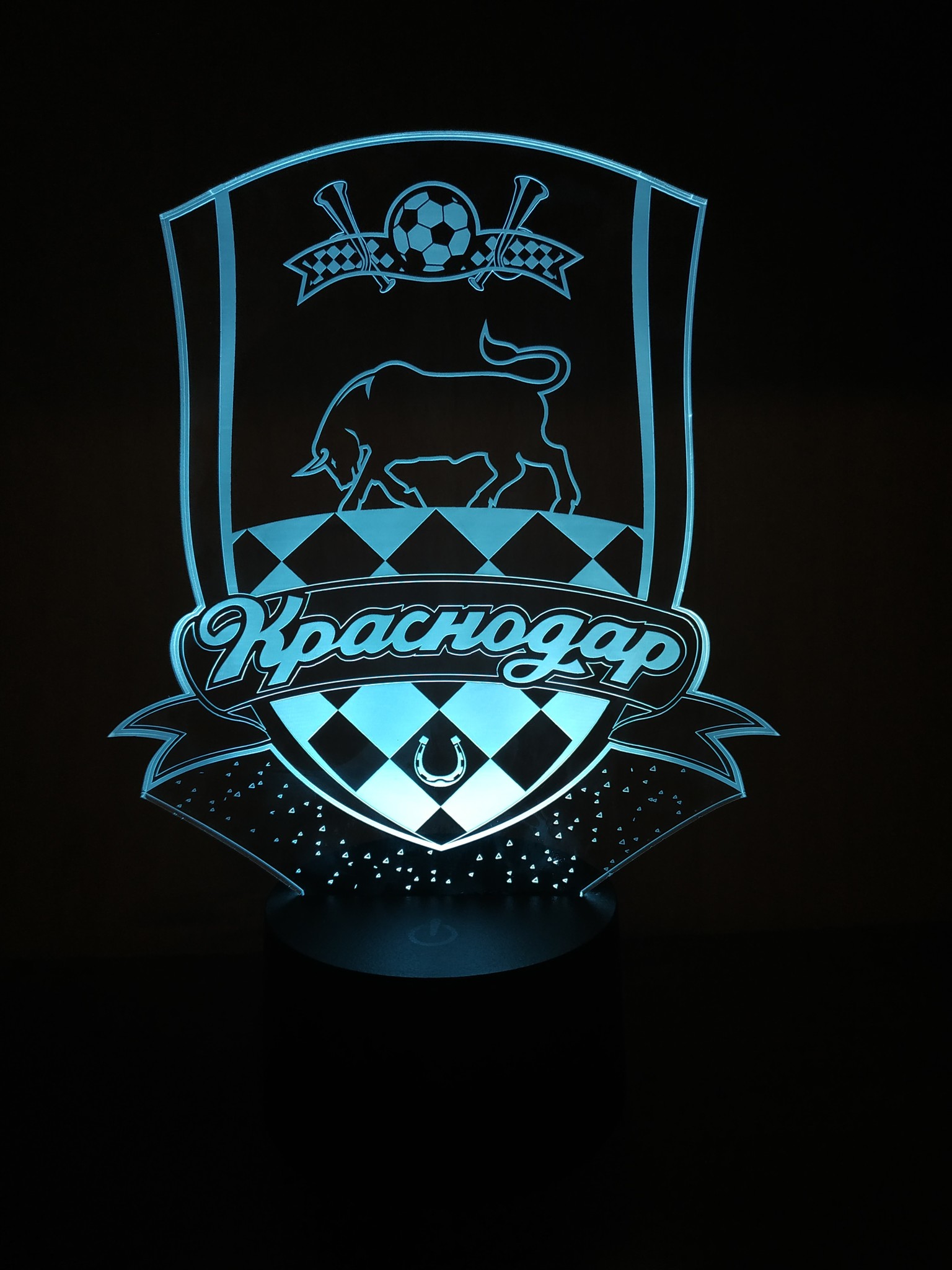 1536x2048  3Д-светильник \"ФК Краснодар\" – купить по низкой цене (1490 руб) у  производителя в Москве | Интернет-магазин «3Д-Светильники»