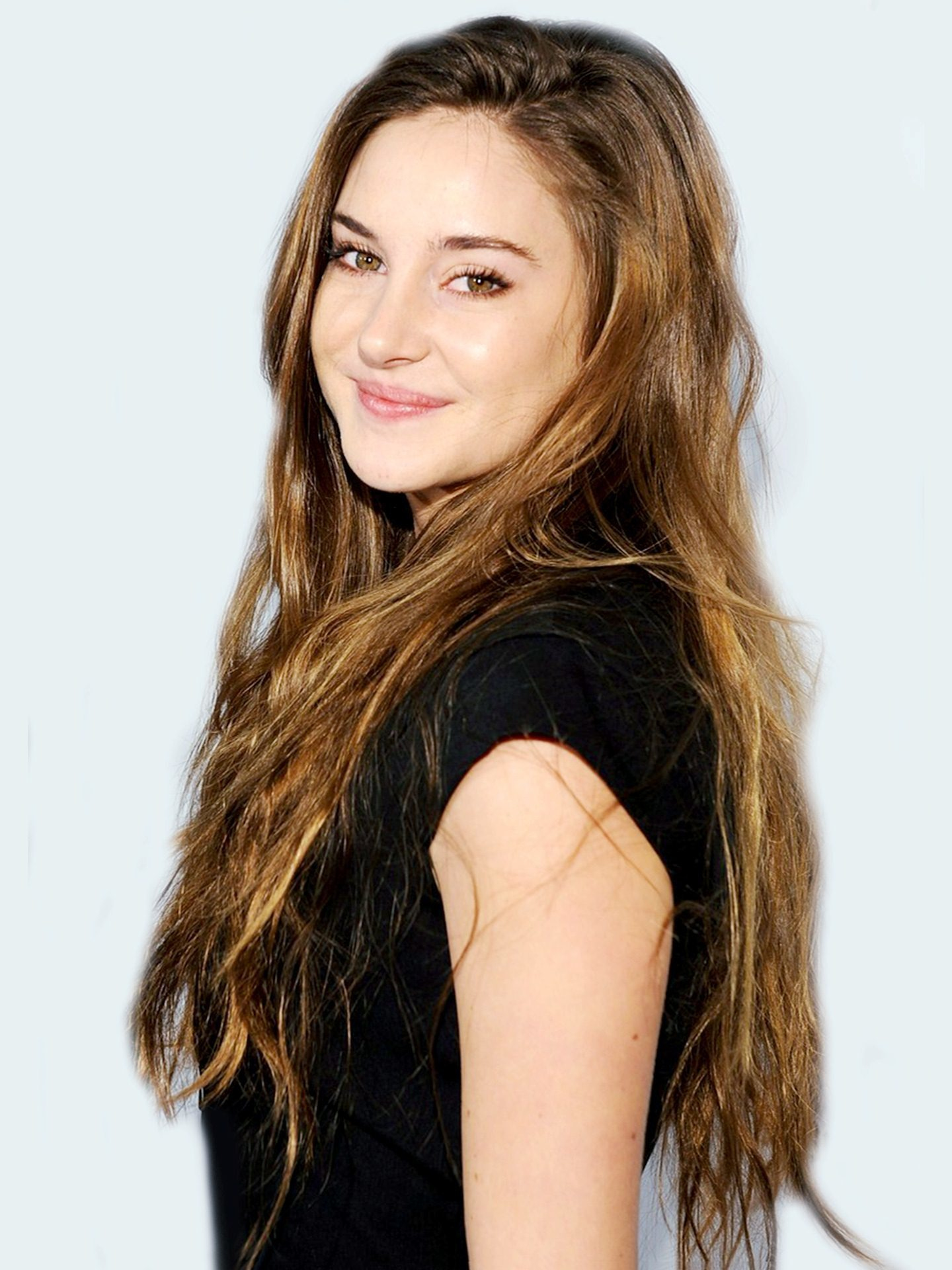 1440x1920   Скачать обои 1080x2160 Jeilene Black And White Shailene And White Mate 10 - WallpaperMaiden 