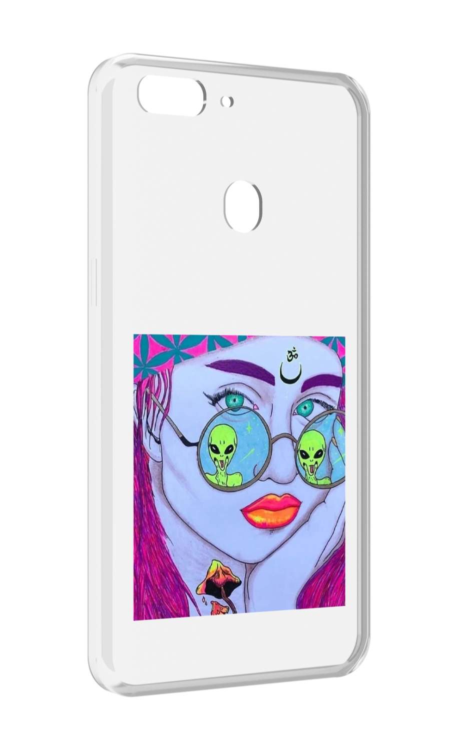 915x1500  Чехол MyPads девушка с инопланетянами в очках женский для Oppo Realme 2,  купить в Москве, цены в интернет-магазинах на Мегамаркет