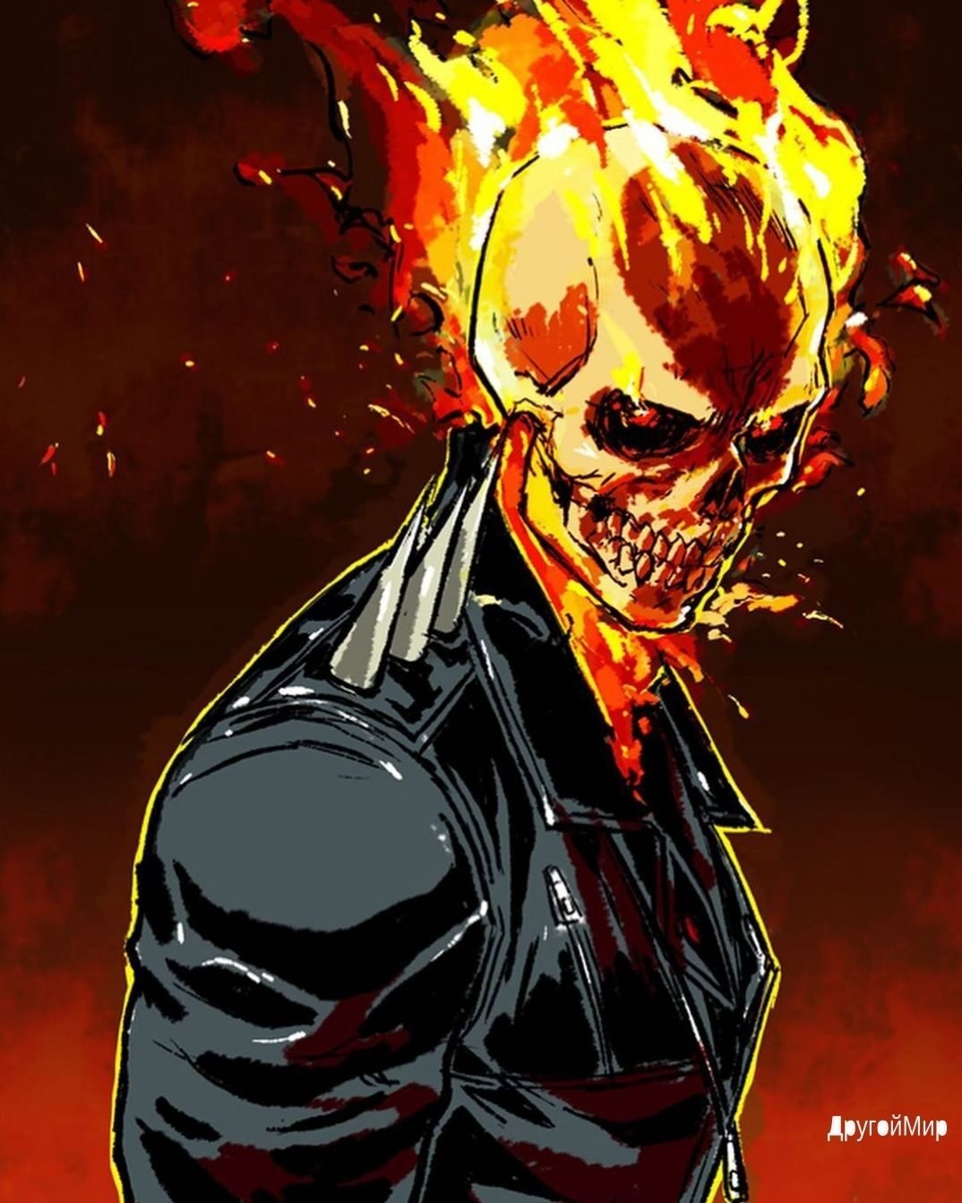 1074x1343  Призрачный гонщик аниме - 29 фото