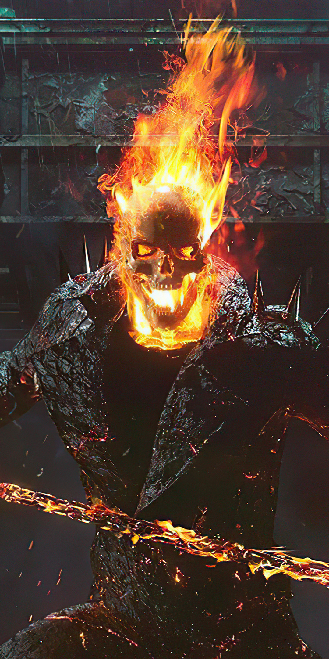 1080x2160  Обои призрачный всадник, каскадер, Призрачный гонщик дух мщения,  ультрафиолет, Призрачный Гонщик 2 для iPhone 6, 6S, 7, 8 бесплатно,  заставка 750x1334 - скачать картинки и фото