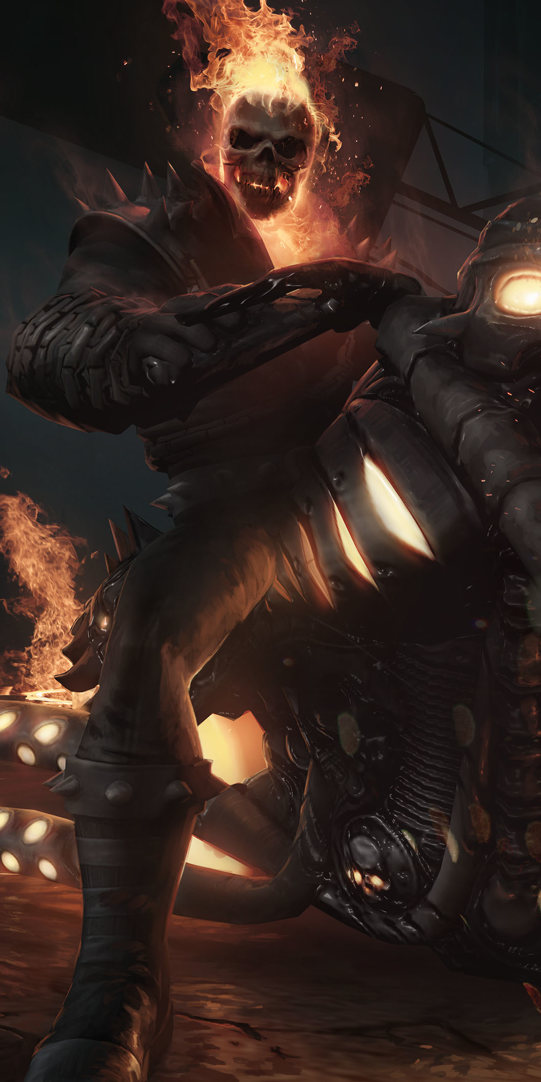 1080x2160  Призрачный гонщик арт - 61 фото