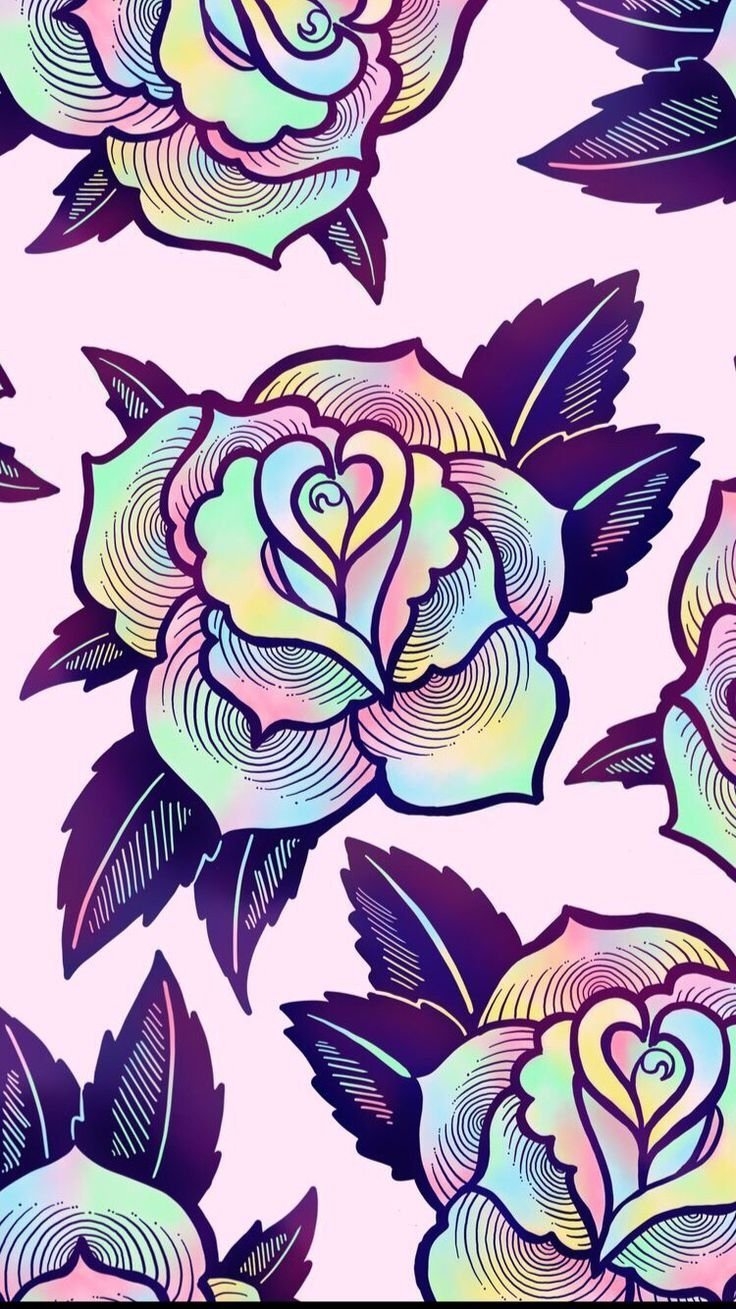 736x1309  smiley mess | Хиппи обои, Пастельные обои, Фиолетовые обои