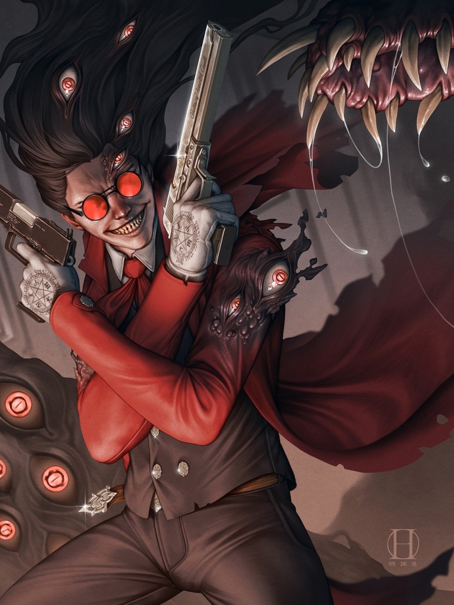 1536x2048  Александр Андерсон Хеллсинг арт - 32 фото