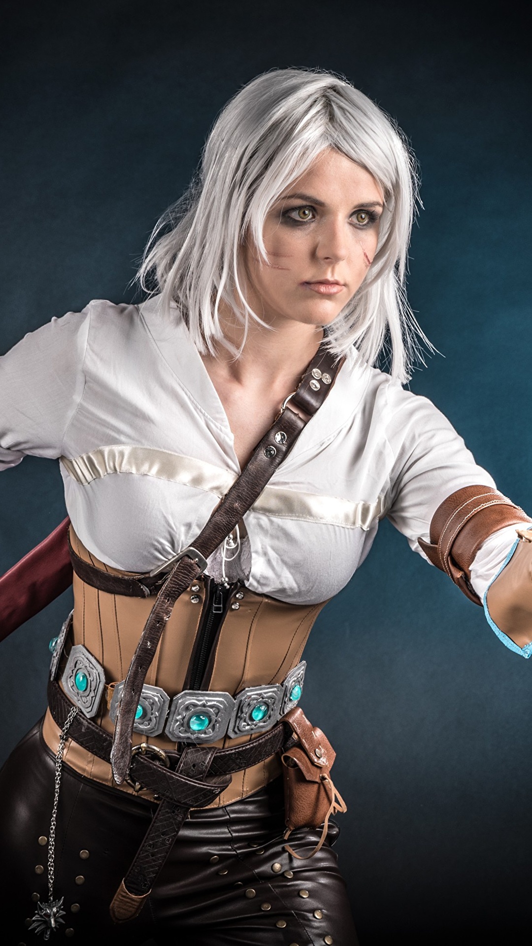 1080x1920  Фото Девушки The Witcher 3: Wild Hunt Воители Цири Ciri or 1080x1920