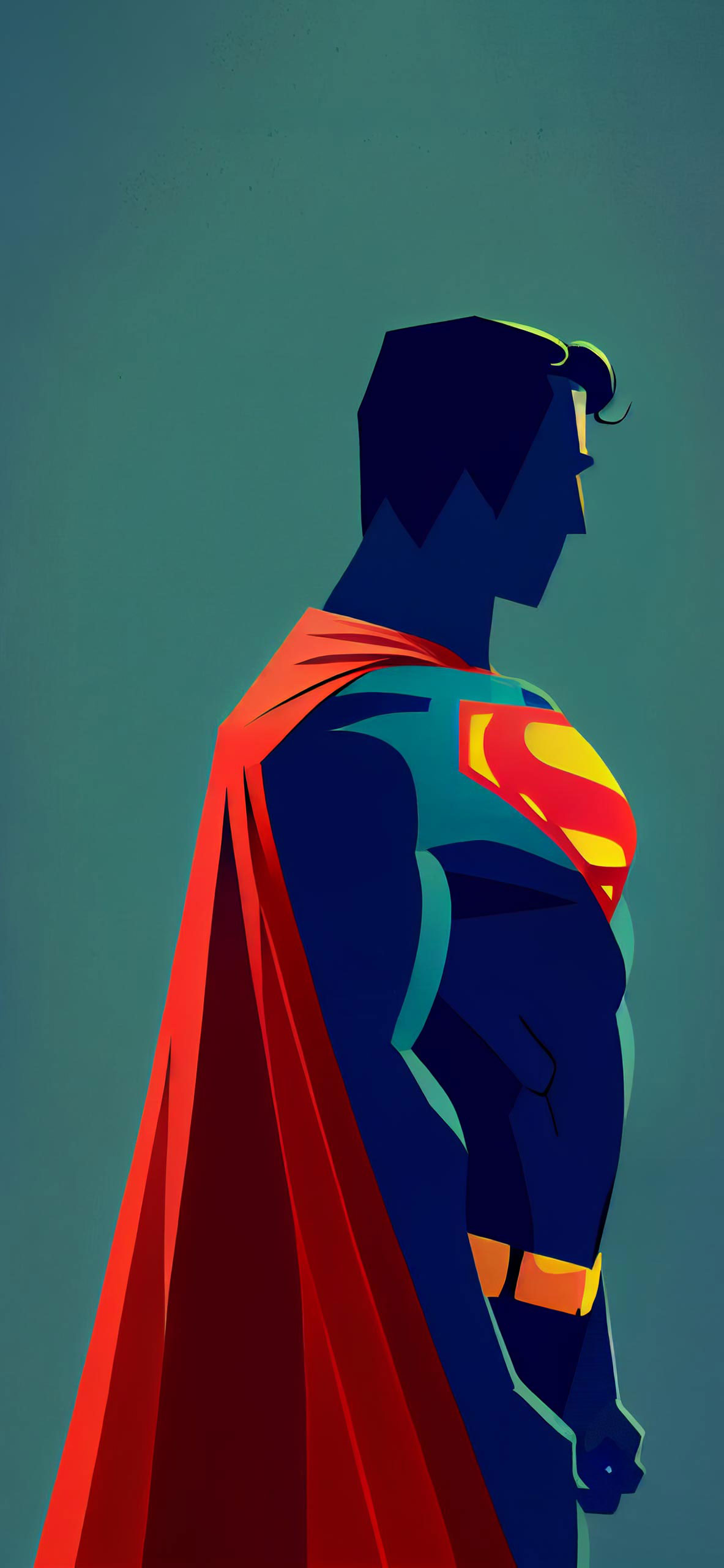 1183x2560  Минималистичные обои DC Superman — Обои Супермен iPhone