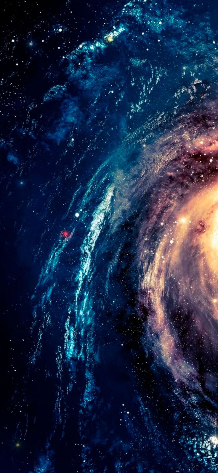 736x1593  Обои Galaxy для мобильного телефона, планшета, настольного компьютера и других устройств HD и 4K обои. | Обои галактика, Обои голубая галактика, Hd темные обои
