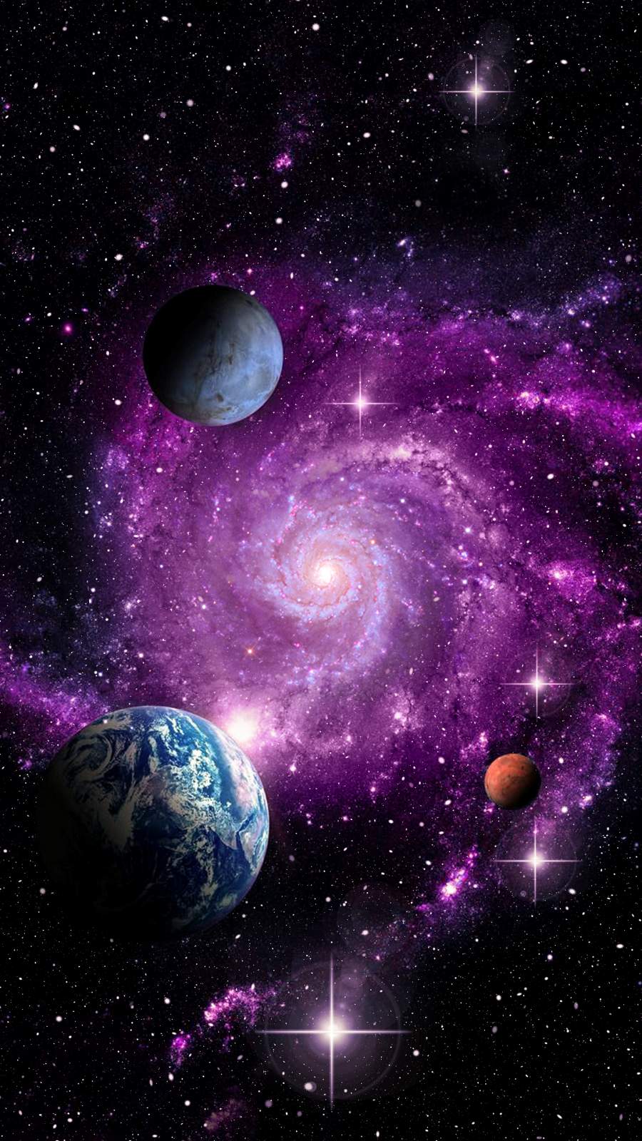 900x1600  Обои «Фиолетовая галактика» — Топ-22 лучших обоев «Фиолетовая галактика» [ HQ ]