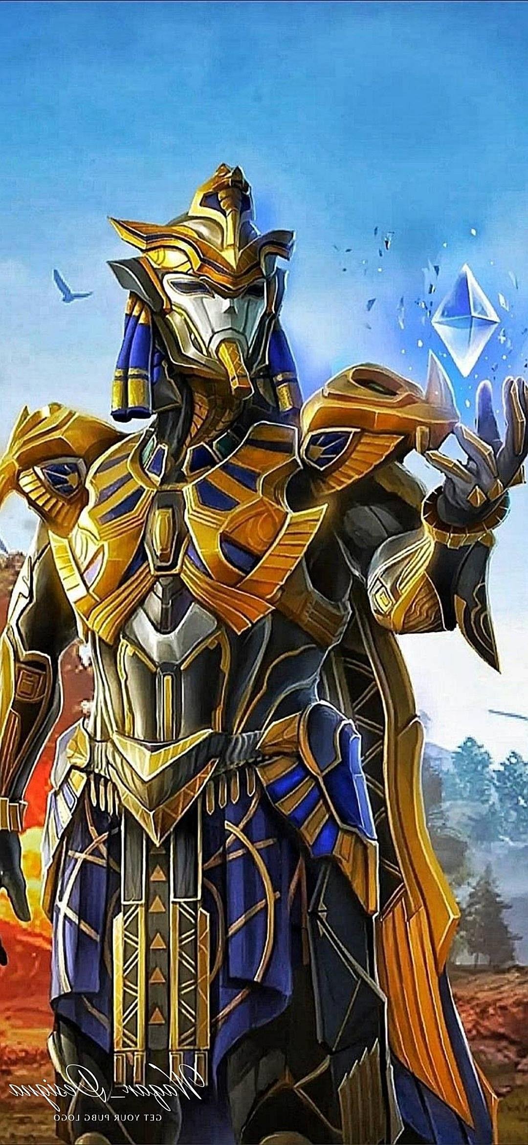 1080x2340  Обои PUBG Mobile Golden Pharaoh X-Suit 4K #5.2615
