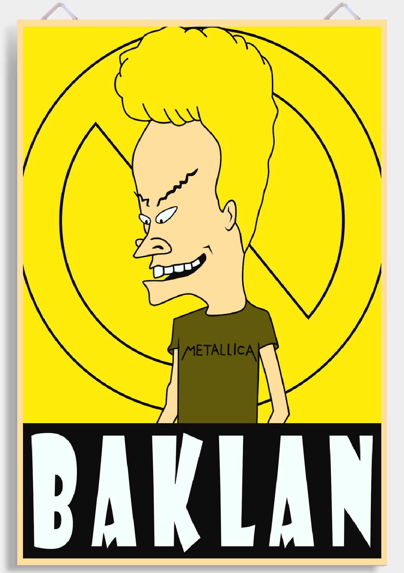 1301x1844  ᐉ Поп-Арт постер Let's Play Бивис/Beavis Beavis and Butthead/Бивис и Батхед  Pop-art 90х61 см