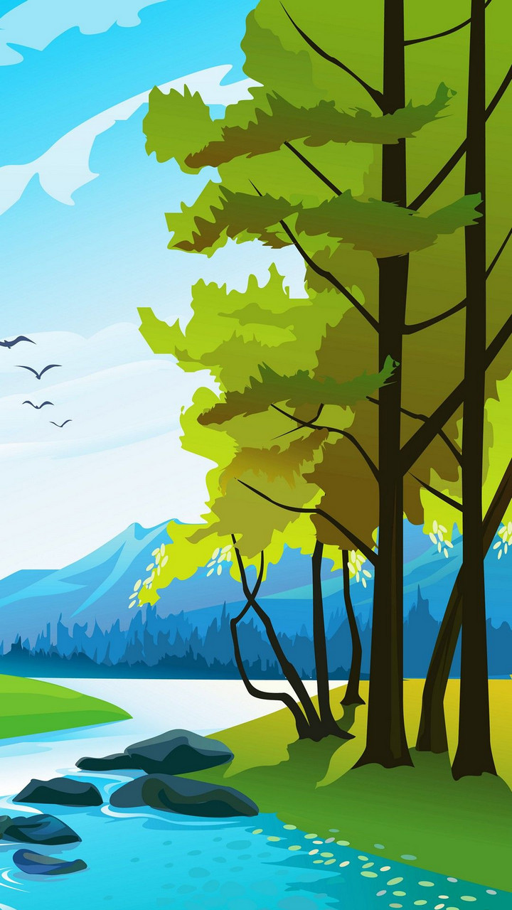 720x1280  Векторная графика на обои ваших телефонов (720x1280) | Пикабу