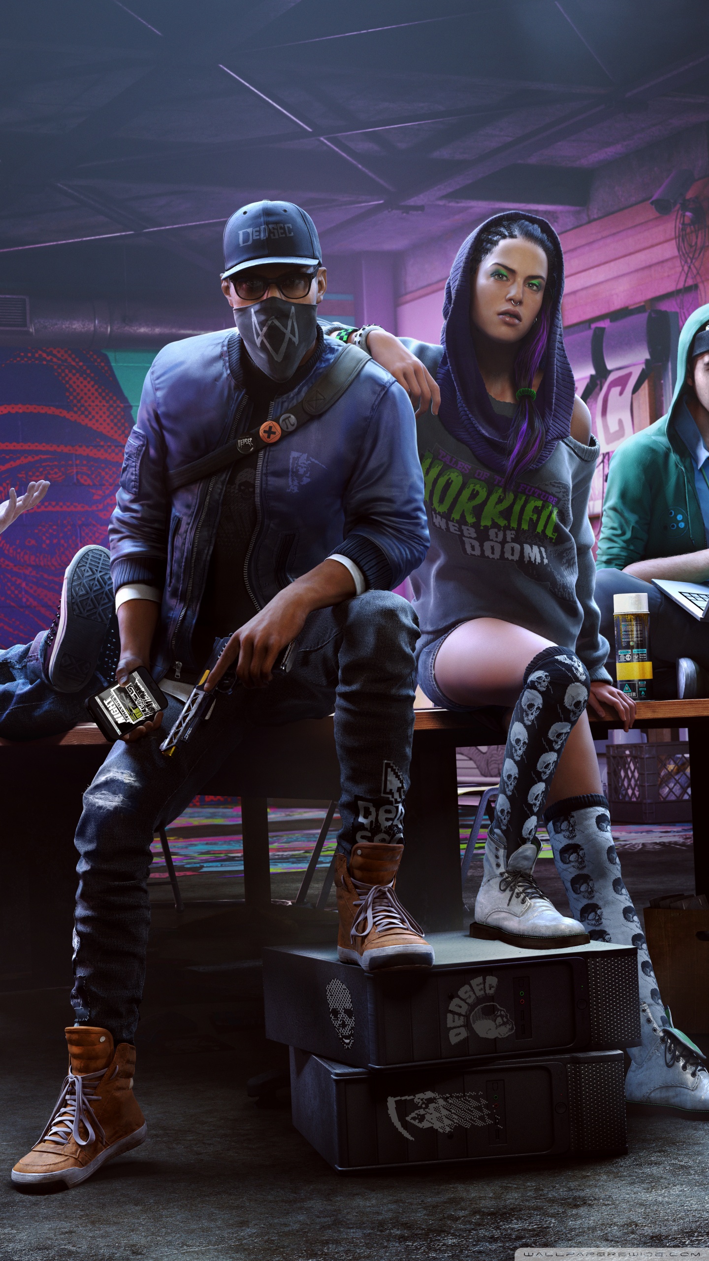 1440x2560  Watch Dogs 2 обои для Андроид Full HD, лучшие 1080x1920 заставки на телефон  | Akspic