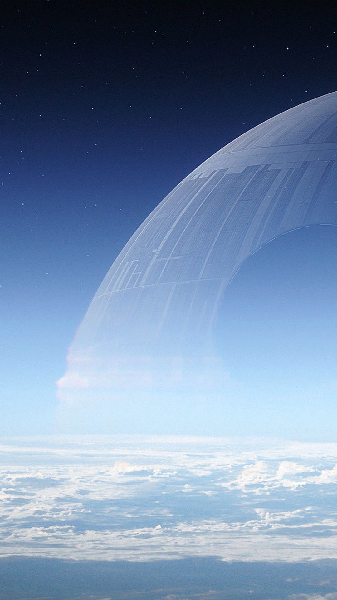 1080x1920  Обои не луна выглядеть из космоса, звезда смерти, звездные войны,  атмосфера, космическое пространство на телефон Android, 1080x1920 картинки  и фото бесплатно