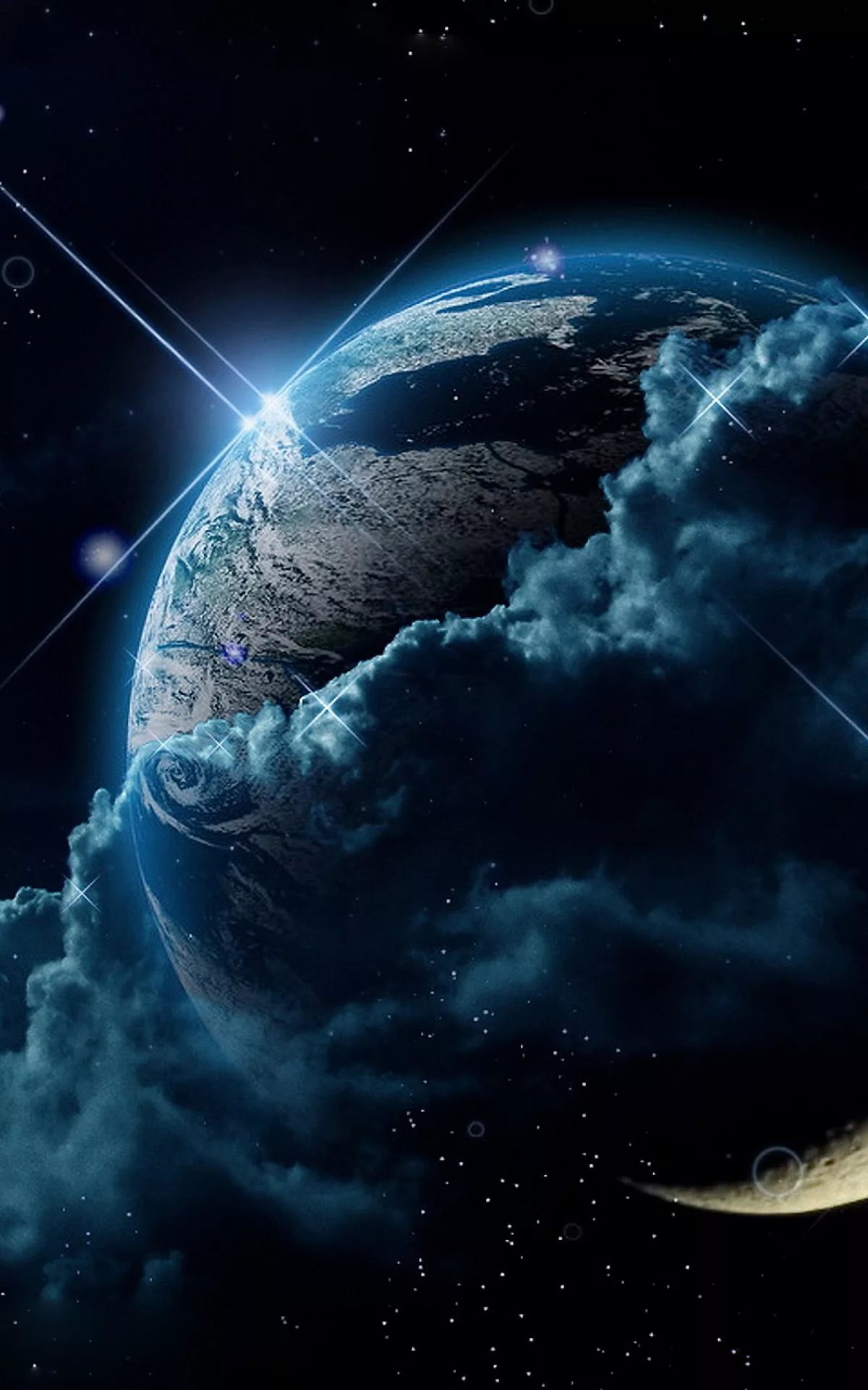 1200x1920  Красивые 4к обои космос на телефон