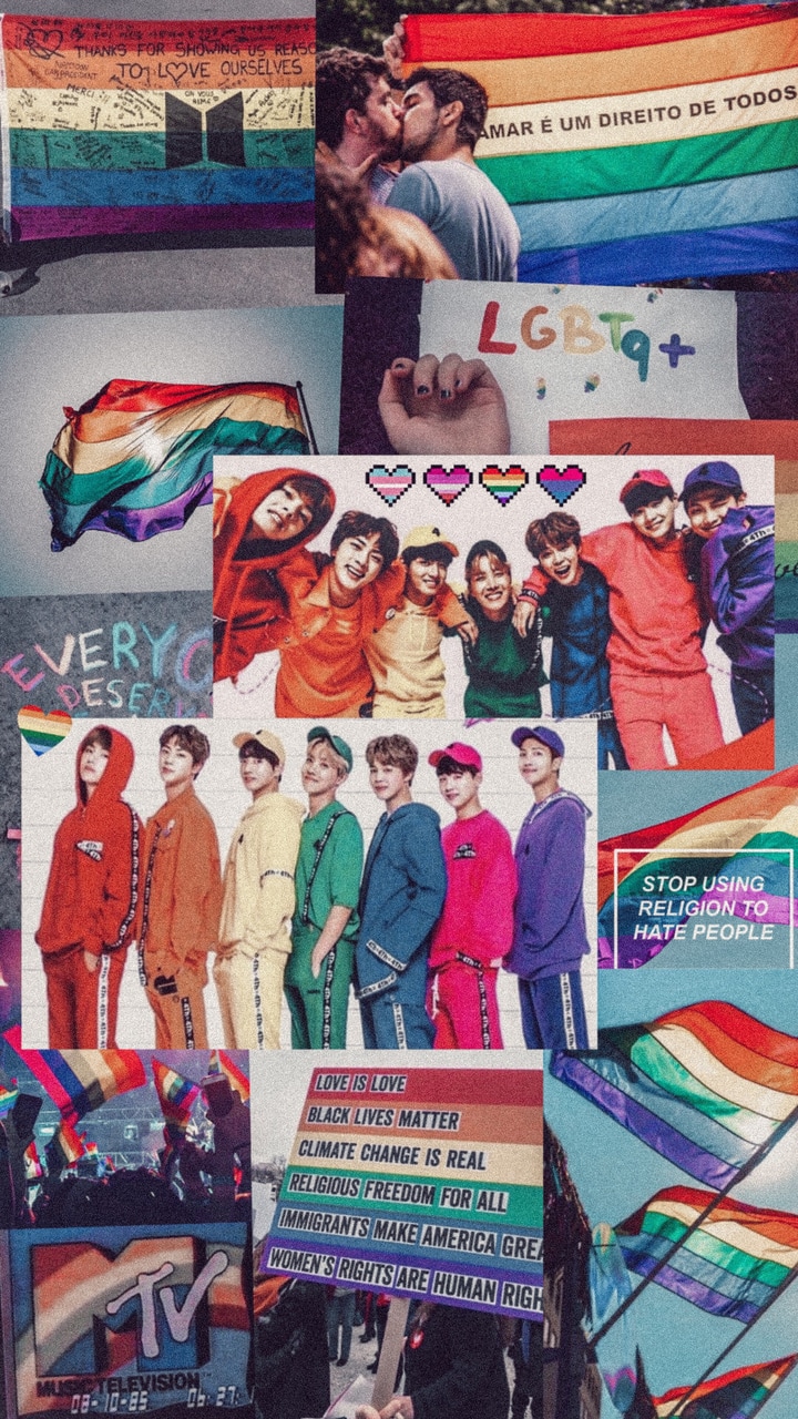 720x1280  Lgbt Happy Pride месяц Радуга фон с сердцем Обои Изображение для бесплатной  загрузки - Pngtree