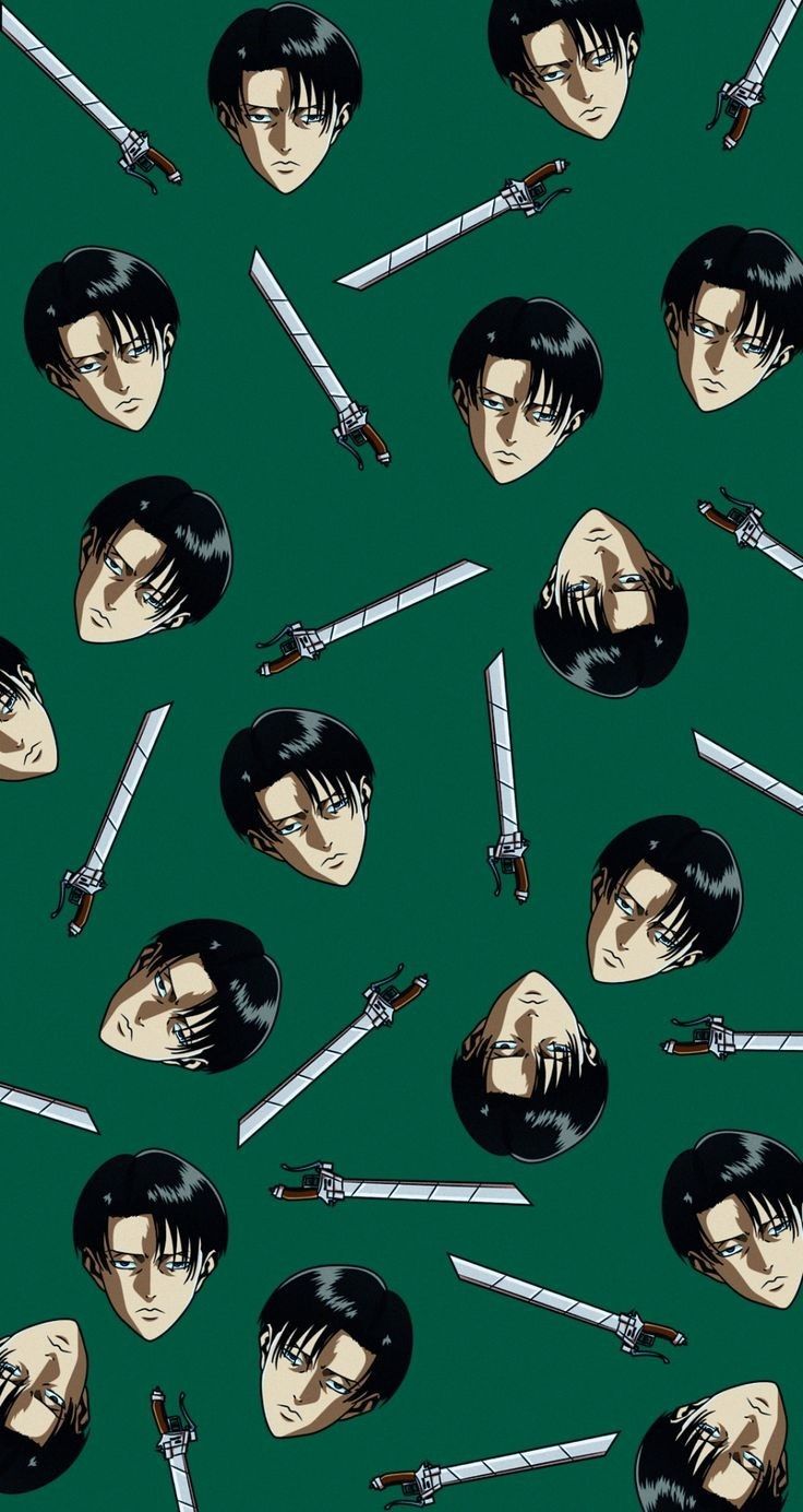 736x1384  Атака титанов обои Леви | Атака титанов, Логотипы фотосъемки, Леви акерман