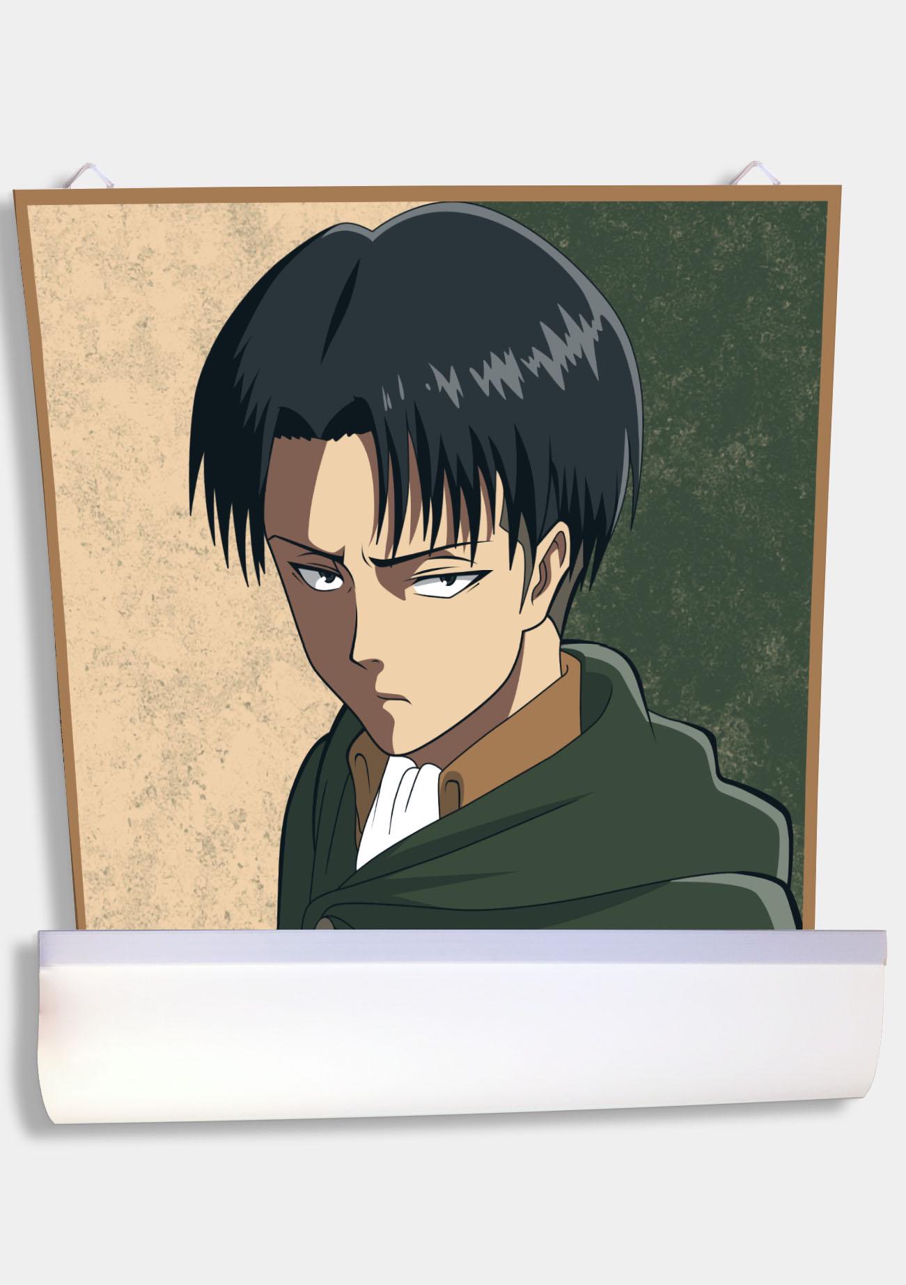 1301x1844  ᐉ Поп-Арт Аниме постер Let's Play Леви Аккерман/Levi Ackerman Атака  титанов/Attack on Titan Pop-art 61х40 см