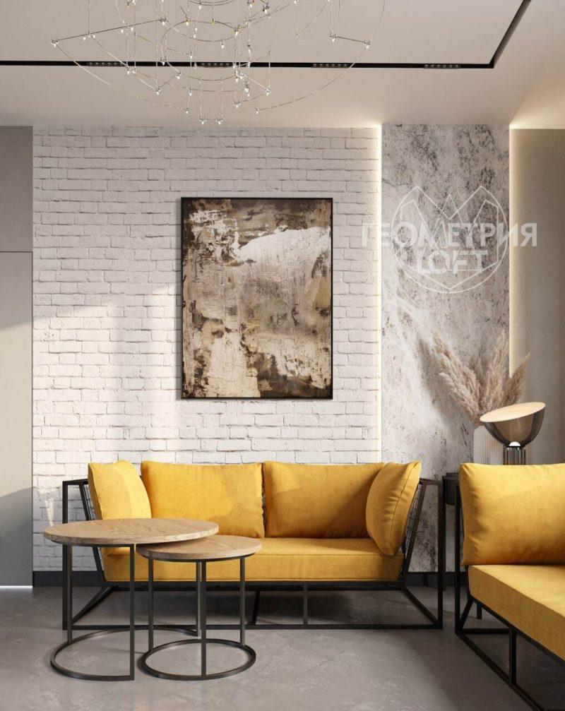 800x1007  Диван лофт из металла с мягкими подушками. Артикул dvl-7 - Геометрия LOFT