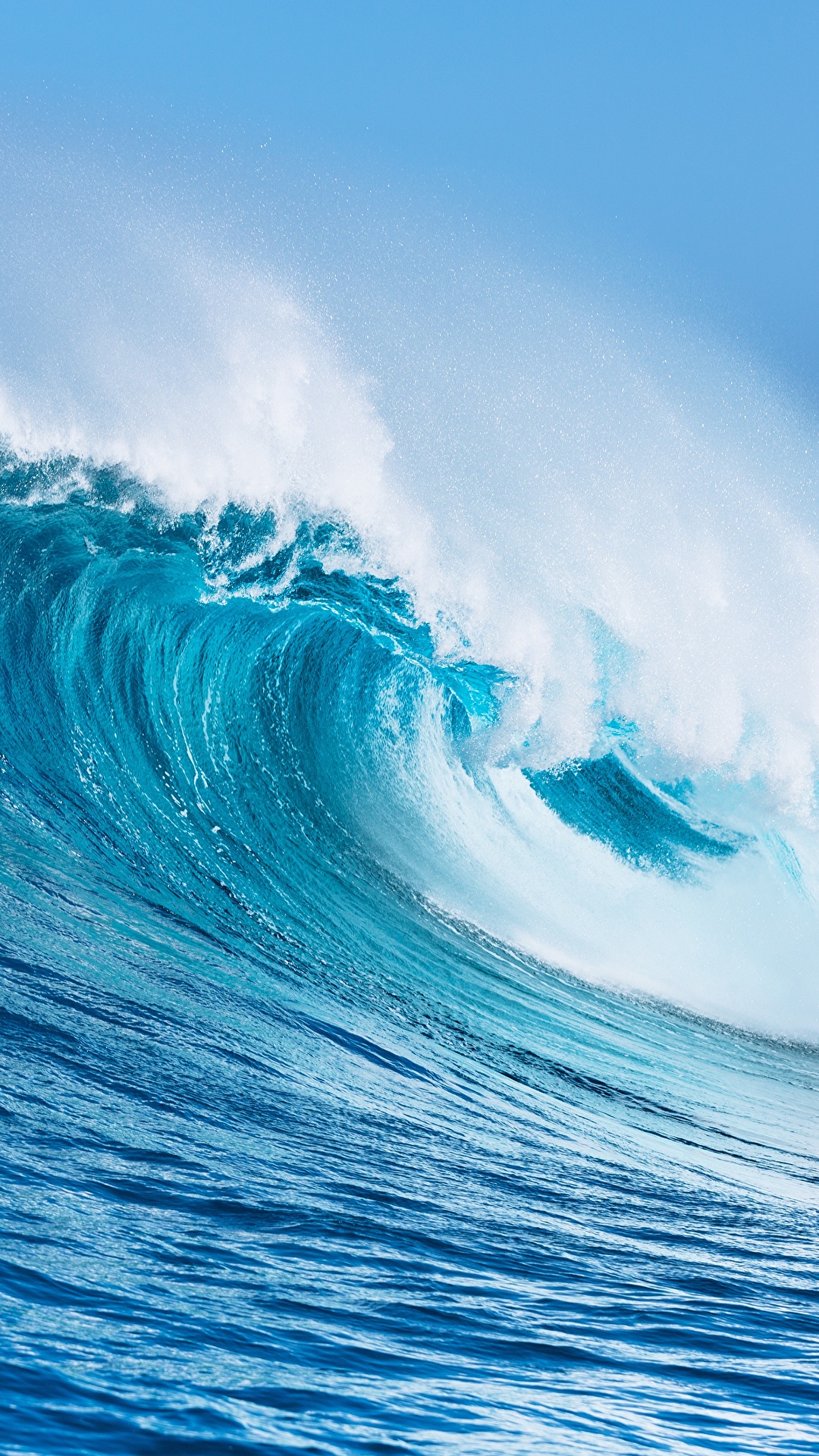 1080x1920  Фотография Океан Природа Волны вблизи 1080x1920