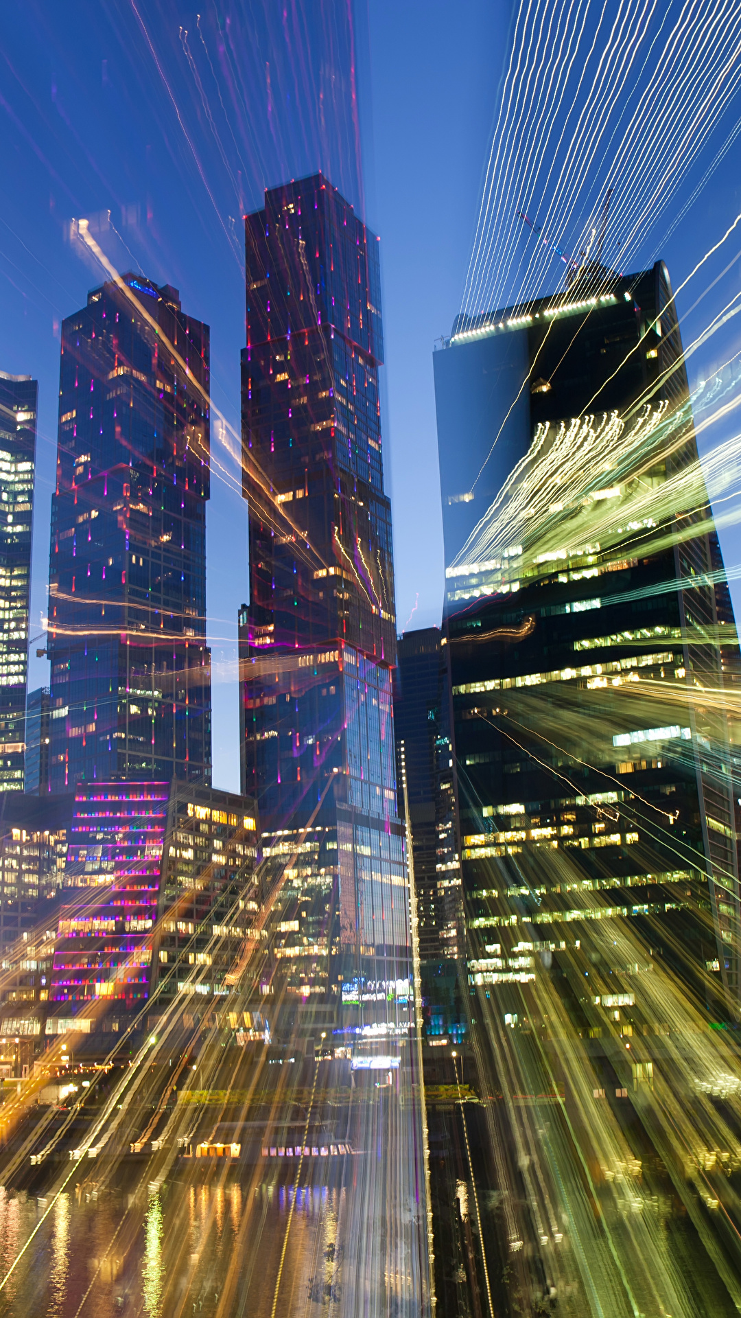 1080x1920  Обои на телефон город, дорога, движение, здания, архитектура, темный -  скачать бесплатно в высоком качестве из категории \"Города\"