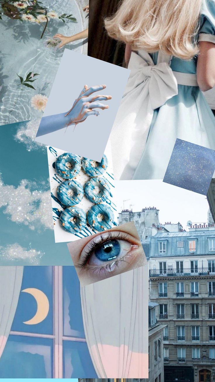 736x1308  Голубые обои на телефон коллаж | Обои, Коллаж