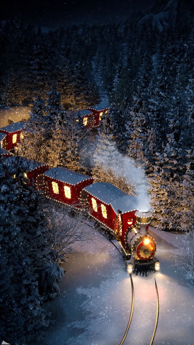 675x1200  Обои для телефона в HD качестве | Christmas scenery, Christmas scenes,  Christmas pictures