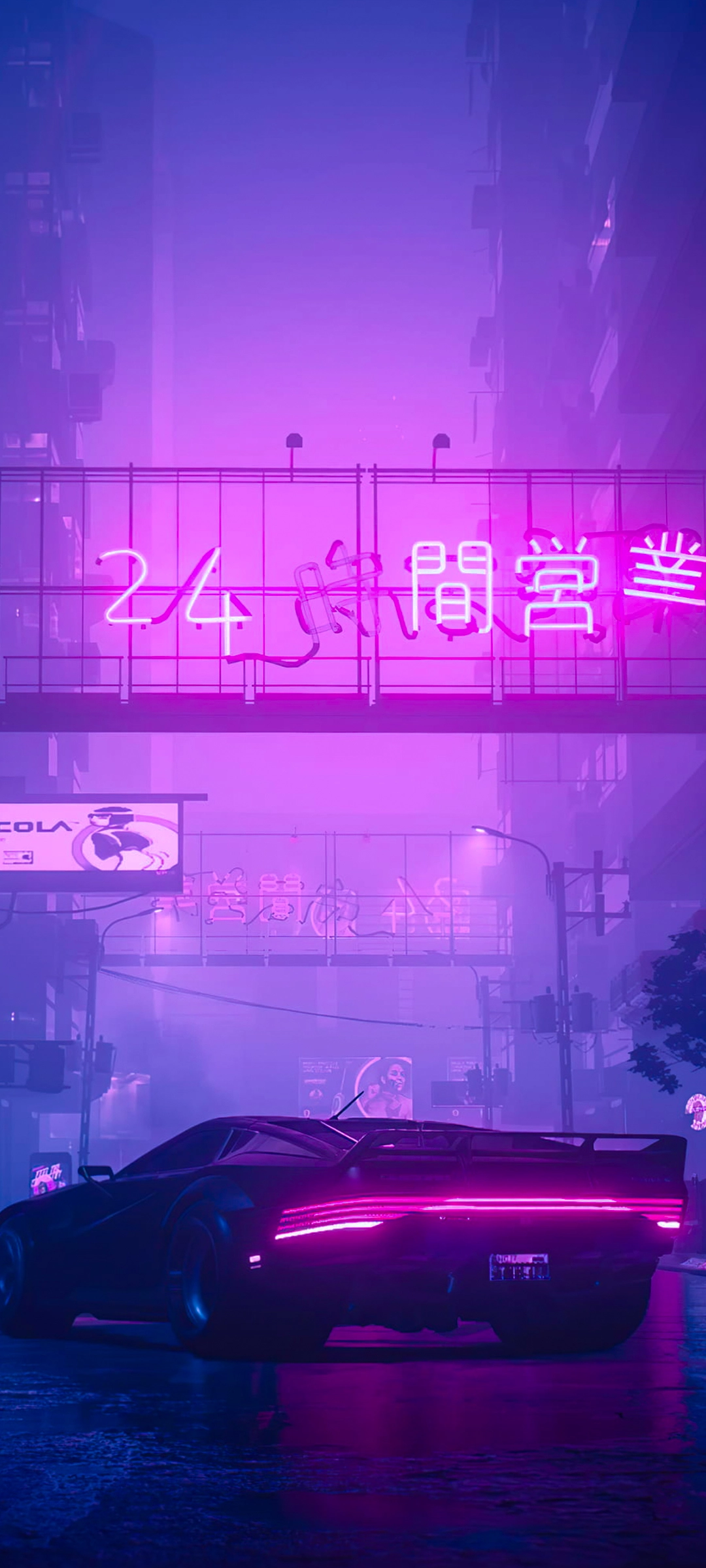 1080x2400  Подборка обоев для iPhone в стиле киберпанк