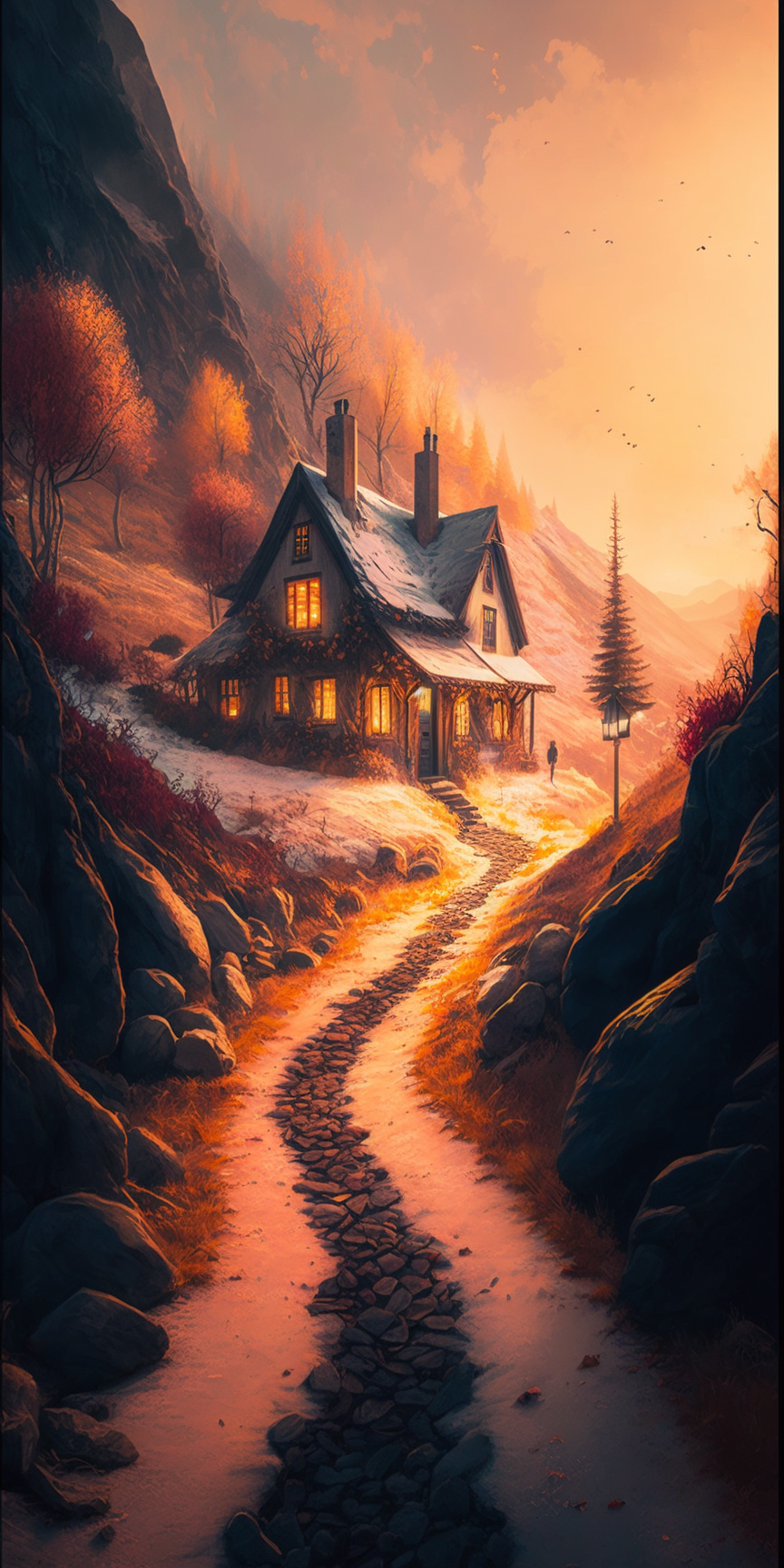 864x1728  Дом, милый дом — заставки на телефон с глоу эффектом (часть 2) | Пикабу