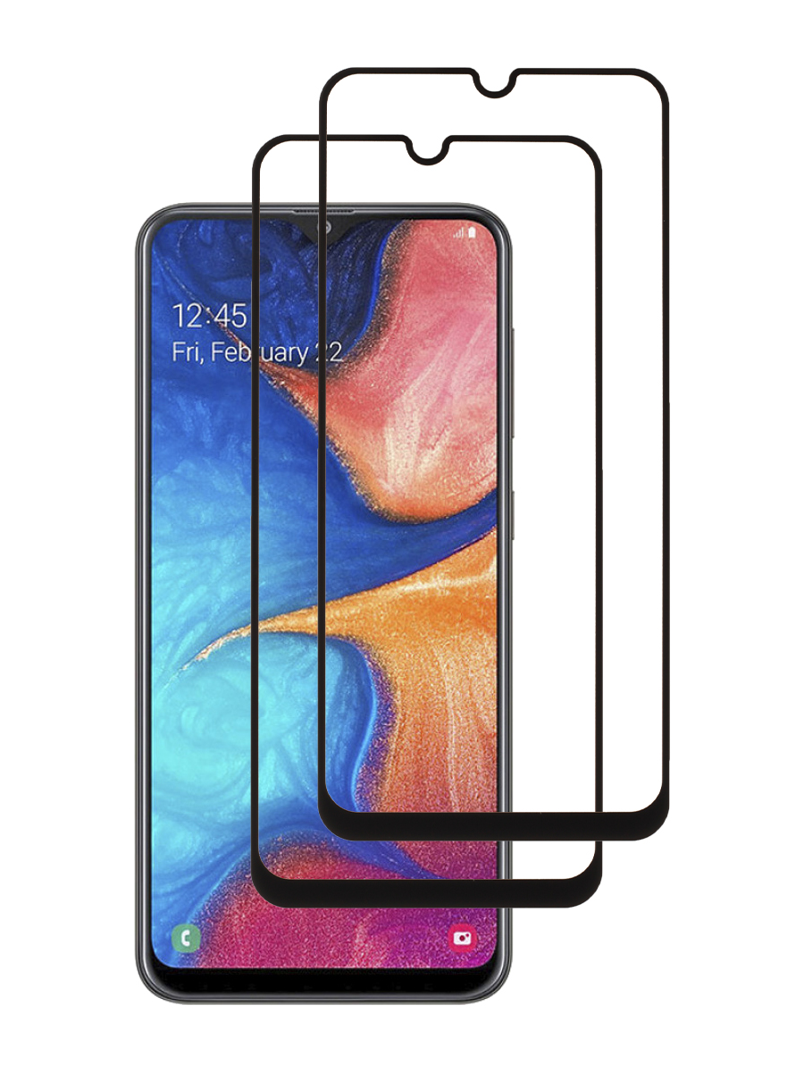 900x1200  Защитное стекло 2 шт Zibelino 5D для Samsung A20, A30 A205, A305 6.4''  черный, купить в Москве, цены в интернет-магазинах на Мегамаркет