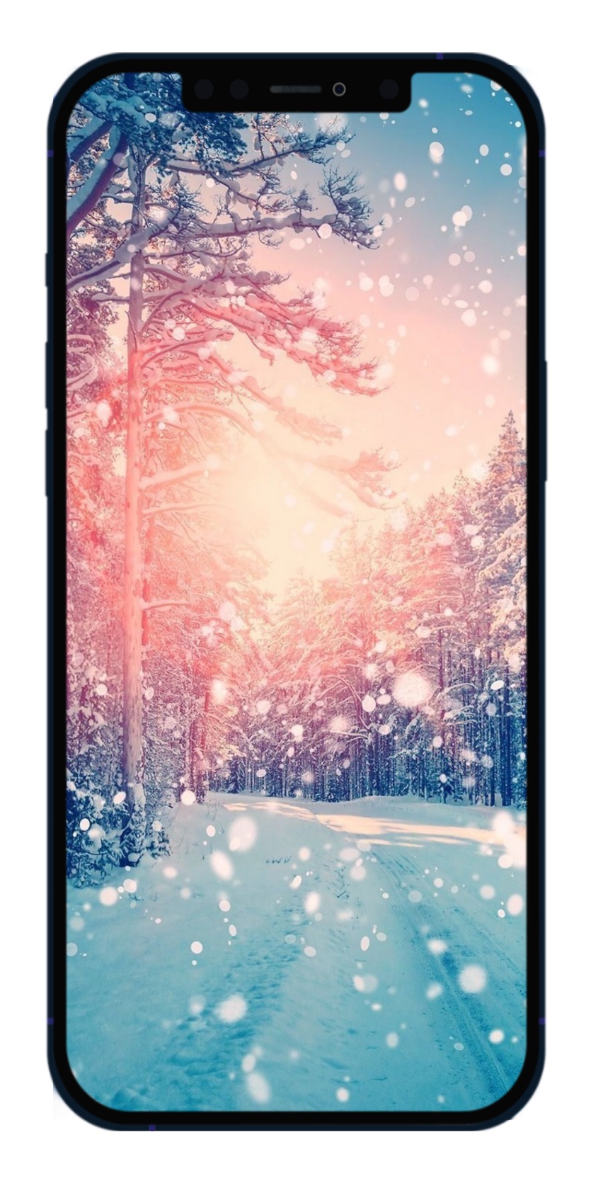 835x1670  10 зимних обоев для iPhone. Снег уже везде