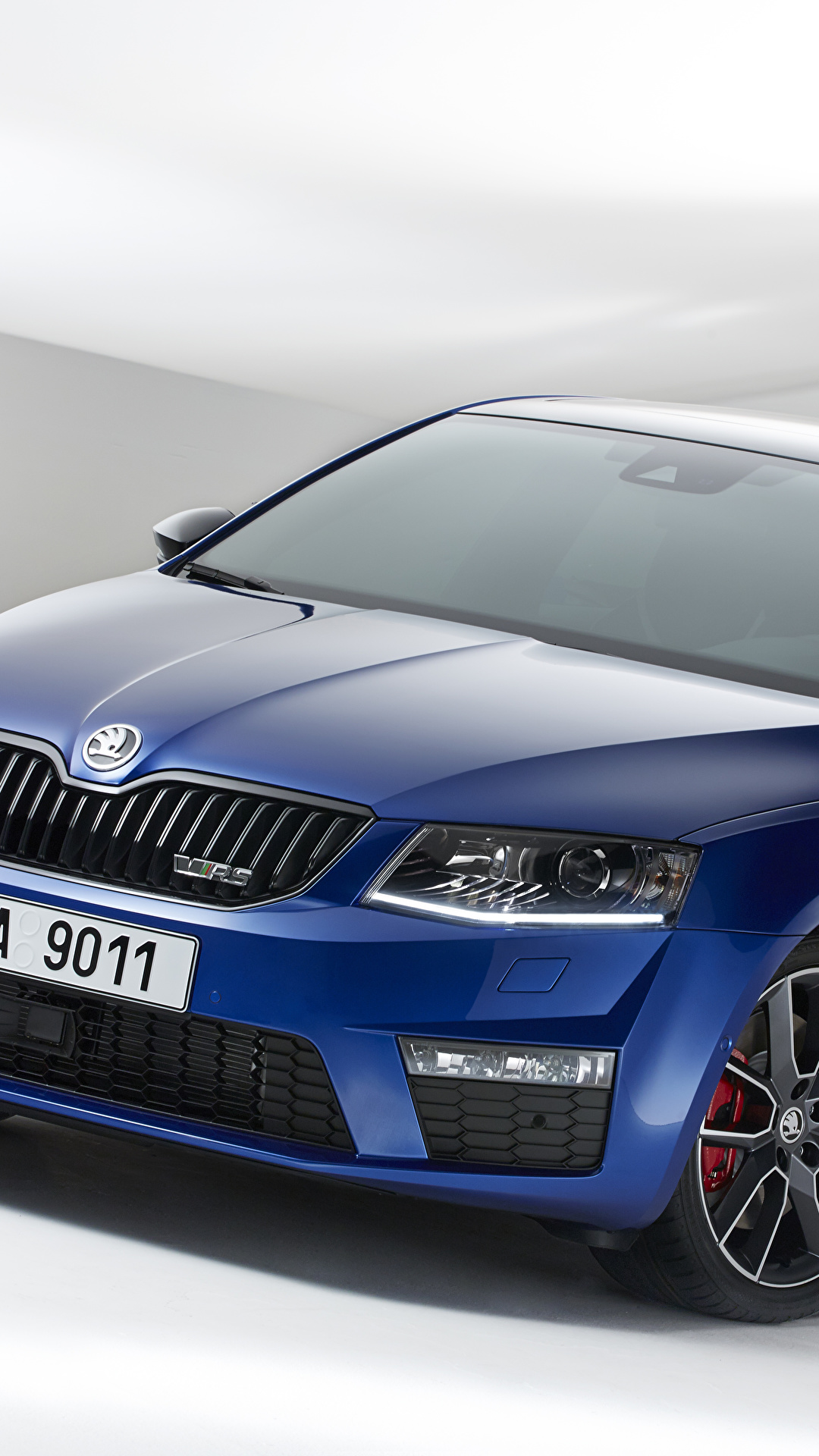 1080x1920  Обои для рабочего стола Skoda Octavia RS Синий машины 1080x1920