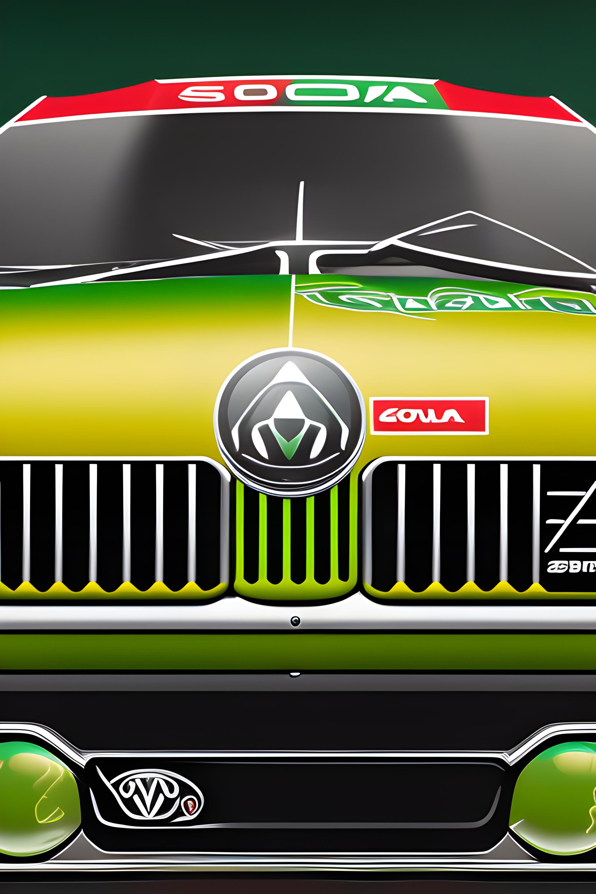 2048x3072  Skoda rally2 con logotipo de café carioca | Wallpapers.ai