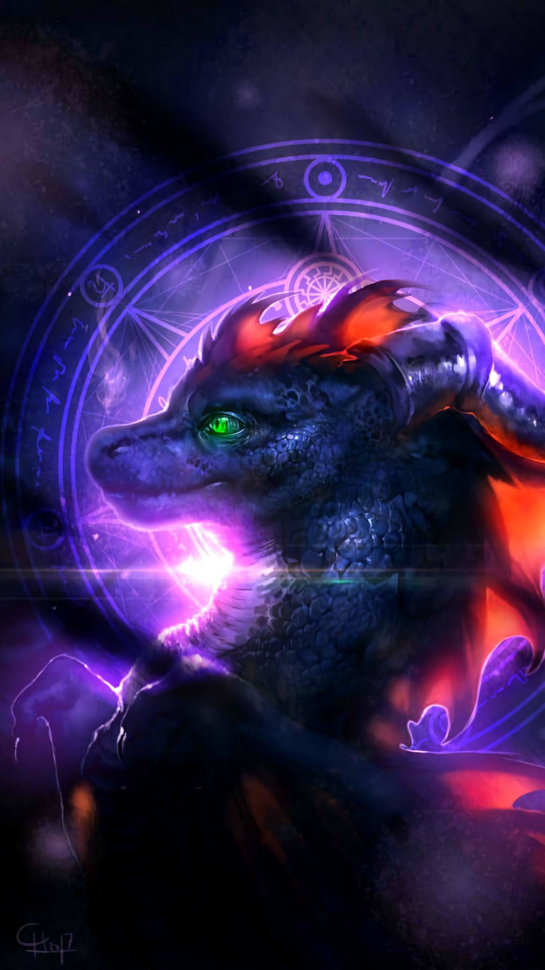1080x1920  Скачать 1080x1920 дракон, пентаграмма, свет, арт обои, картинки samsung  galaxy s4, s5, note, sony xperia z, z1, z2, z3, htc one, lenovo vibe