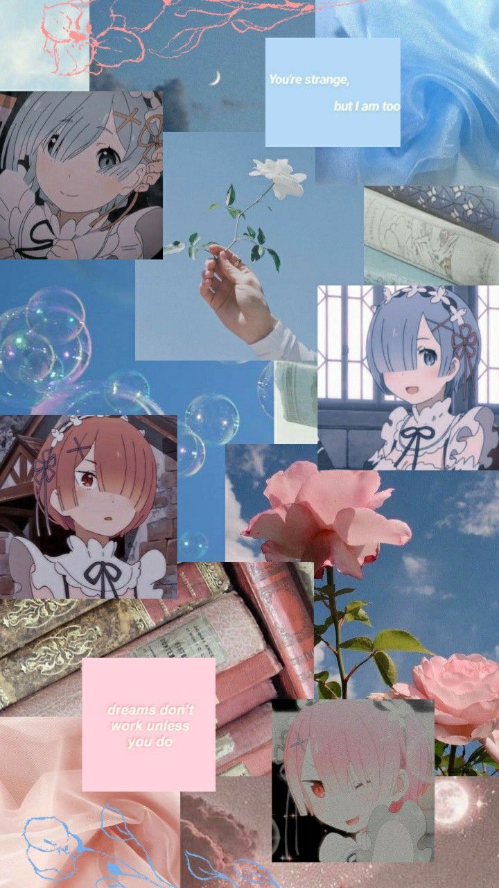 rem and ram wallpaper by: @autumnal_angel | Anime wallpaper, Ram wallpaper,  Anime