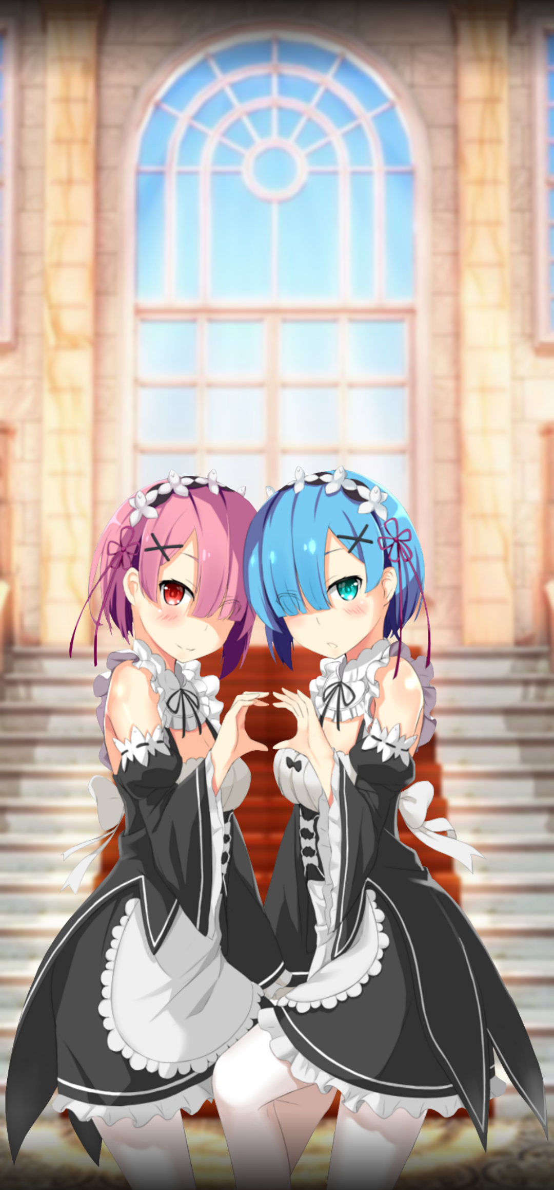 1080x2316  Фон на телефон #62 Две горничные | Пикабу